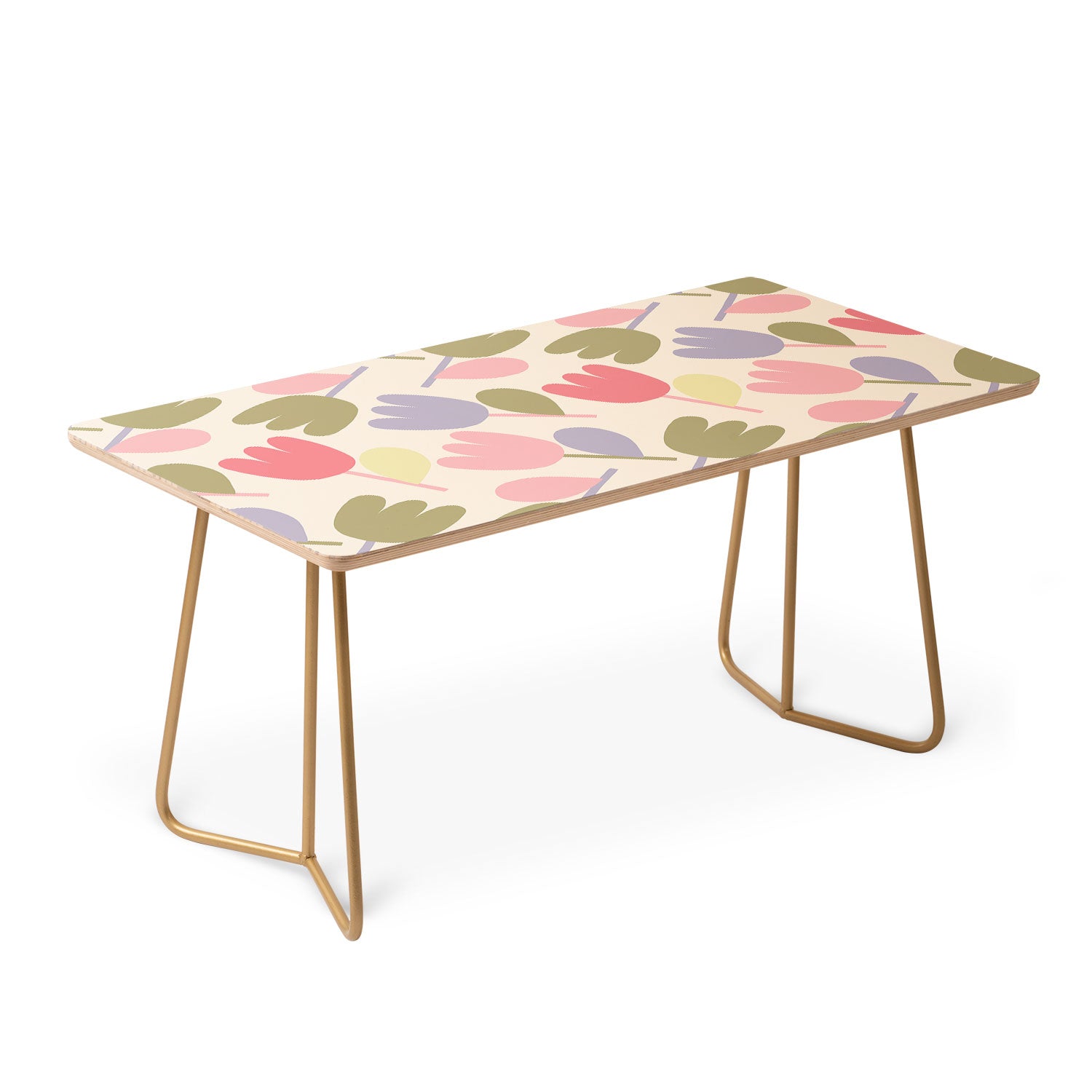 Menina Lisboa Pastel Spring Tulips Coffee Table