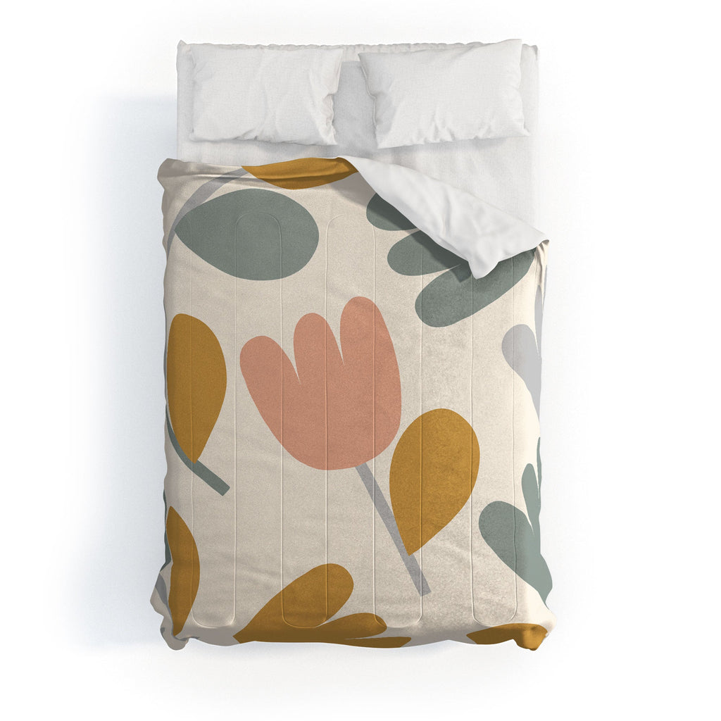 Menina Lisboa Pastel Spring Tulips Comforter