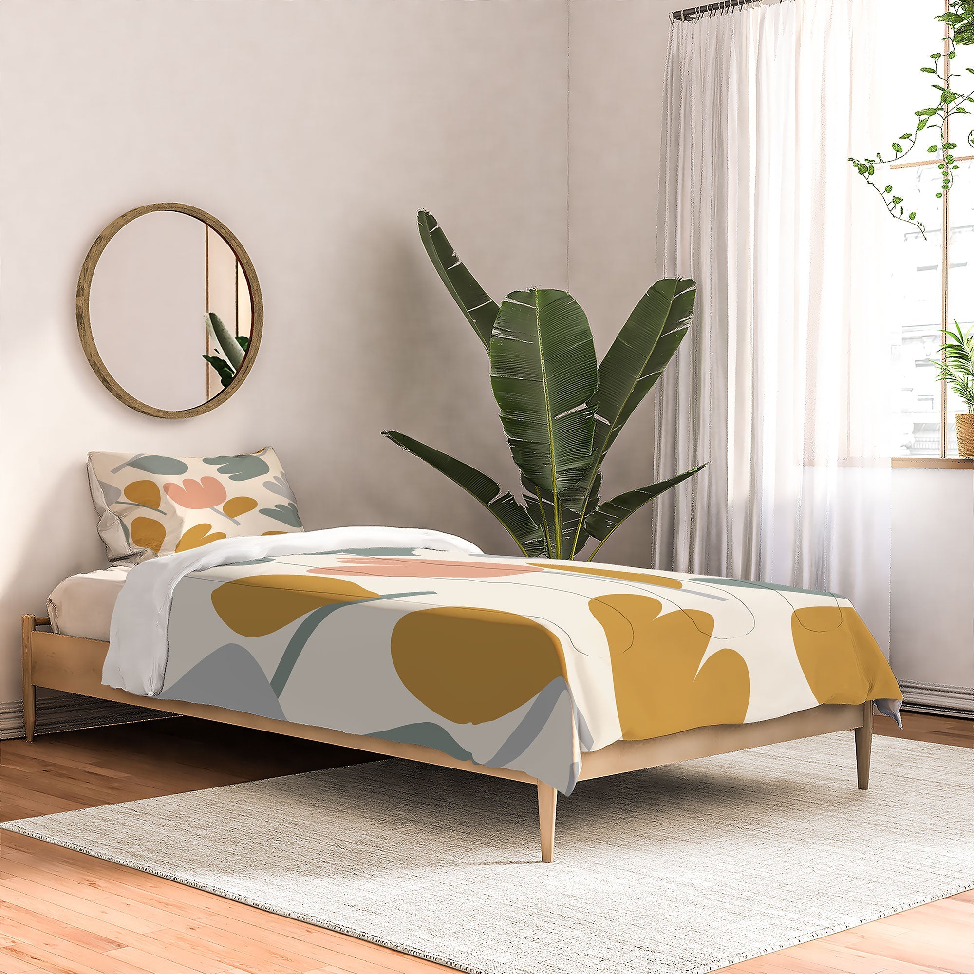 Menina Lisboa Pastel Spring Tulips Comforter