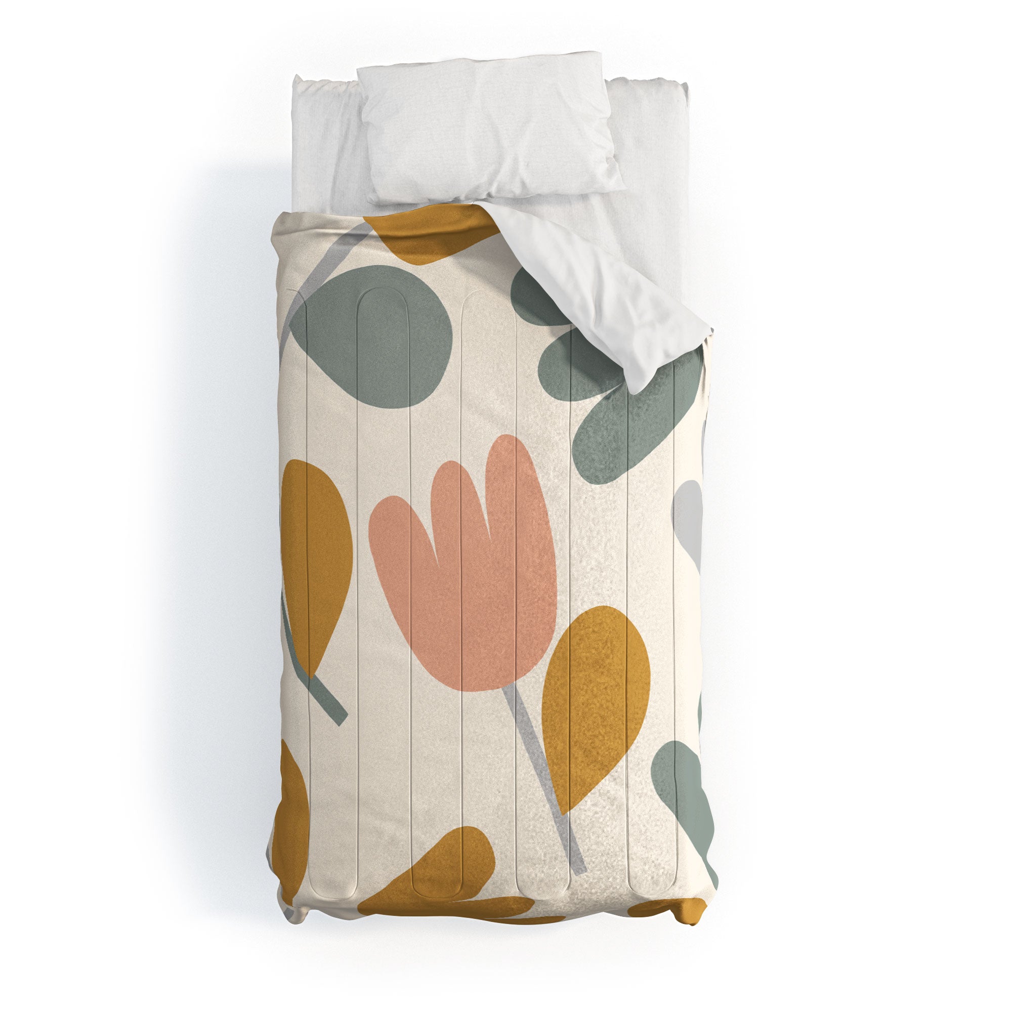 Menina Lisboa Pastel Spring Tulips Comforter
