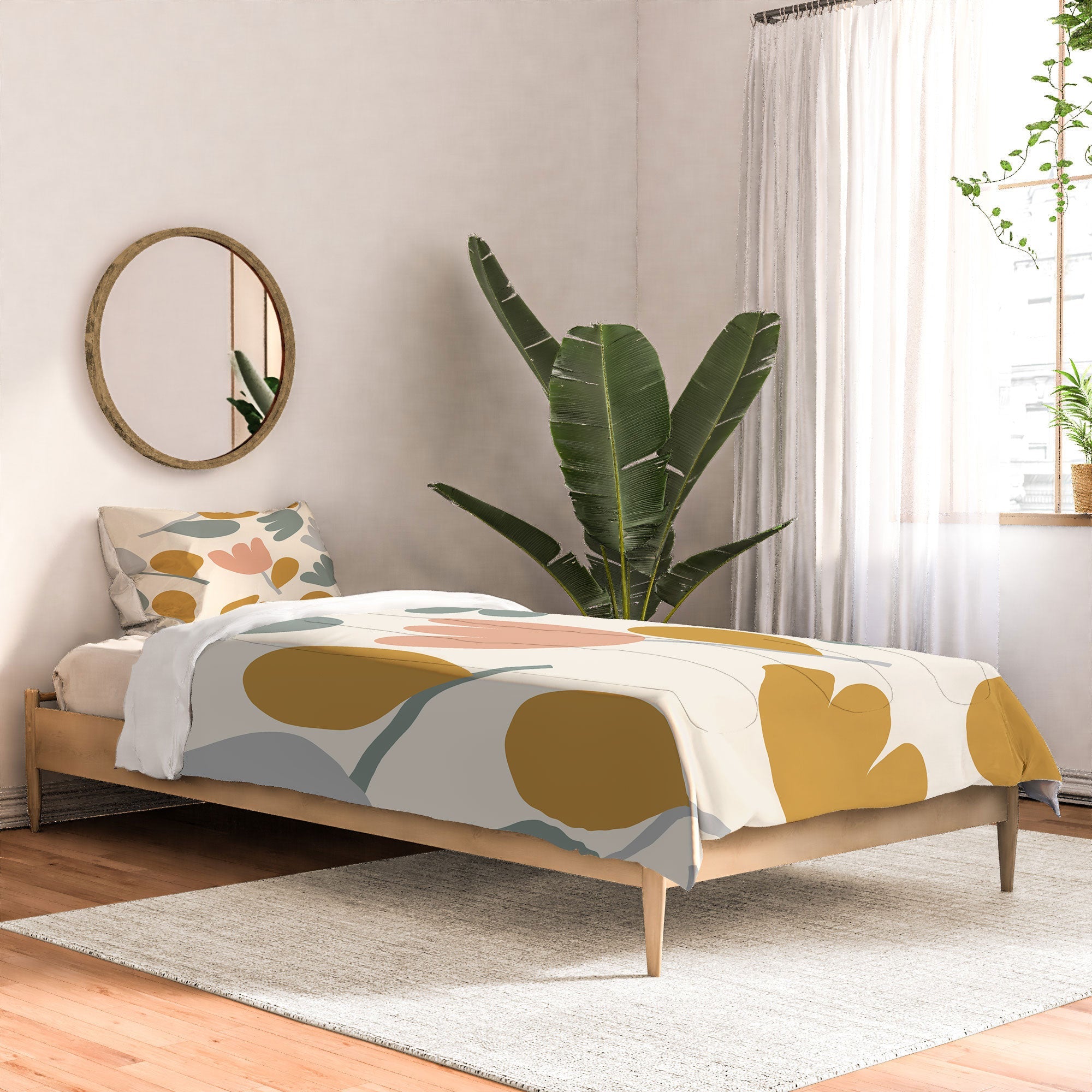 Menina Lisboa Pastel Spring Tulips Comforter