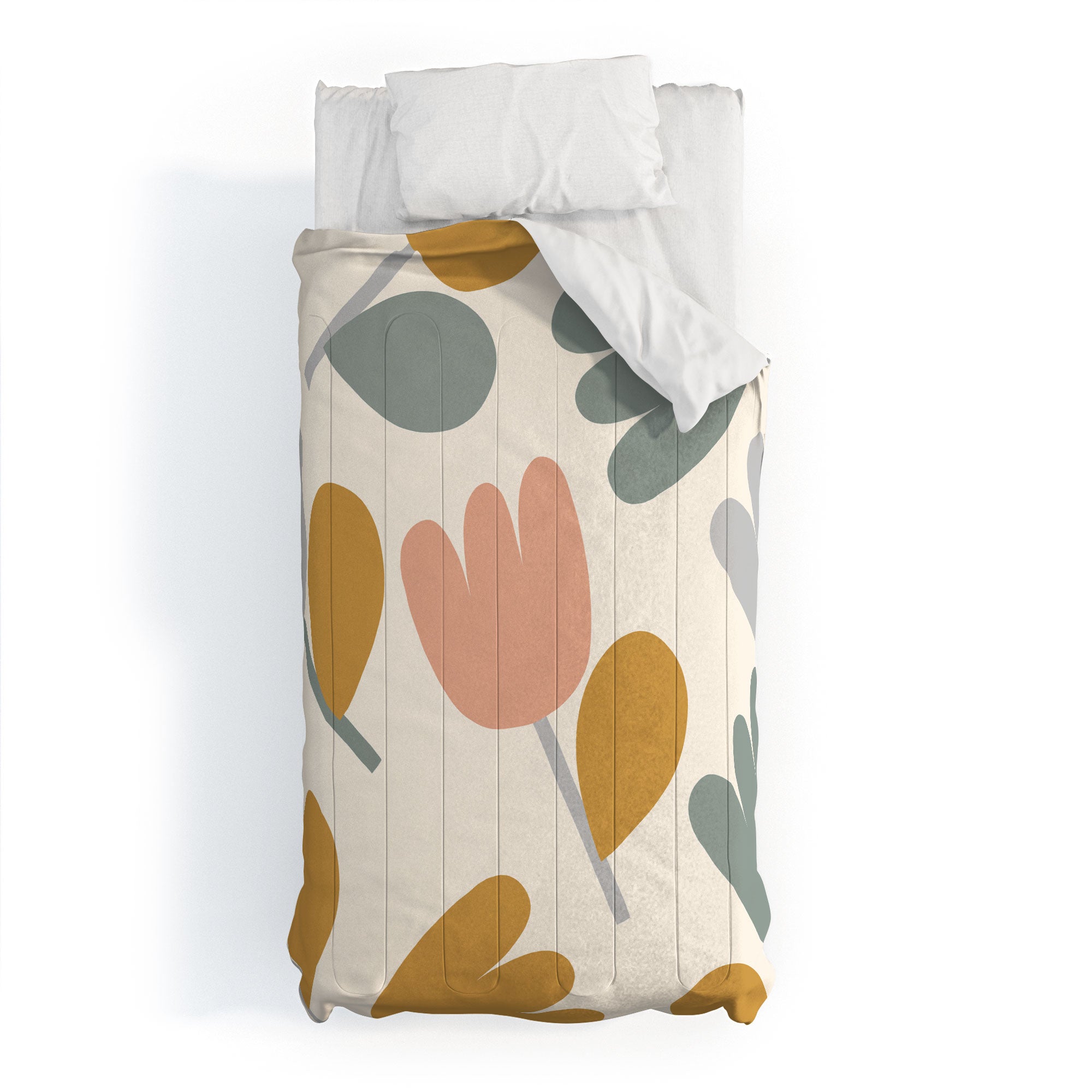 Menina Lisboa Pastel Spring Tulips Comforter