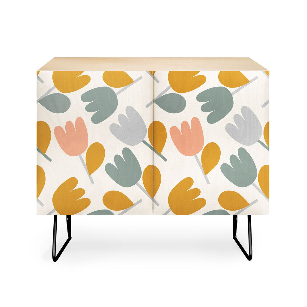 Menina Lisboa Pastel Spring Tulips Credenza