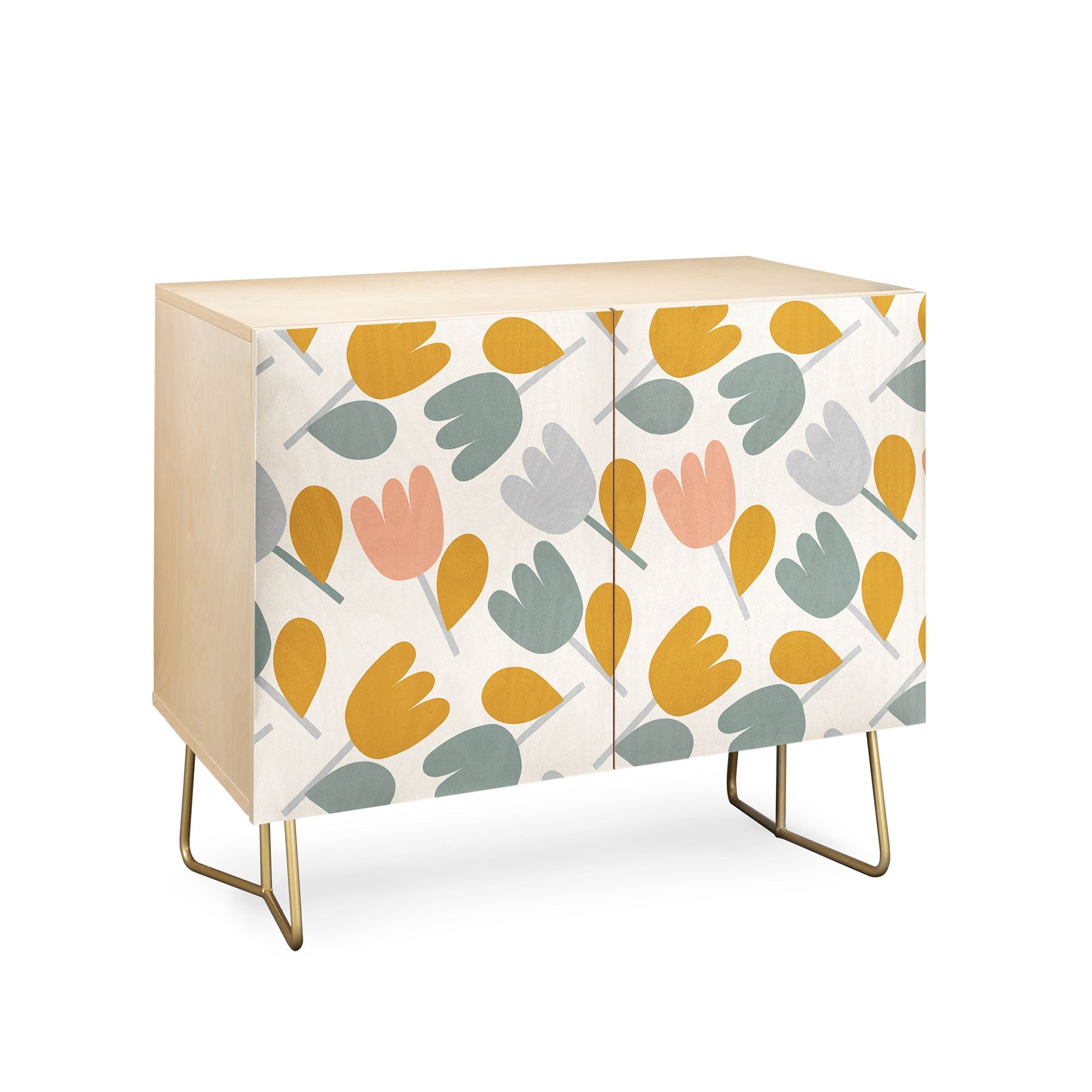 Menina Lisboa Pastel Spring Tulips Credenza