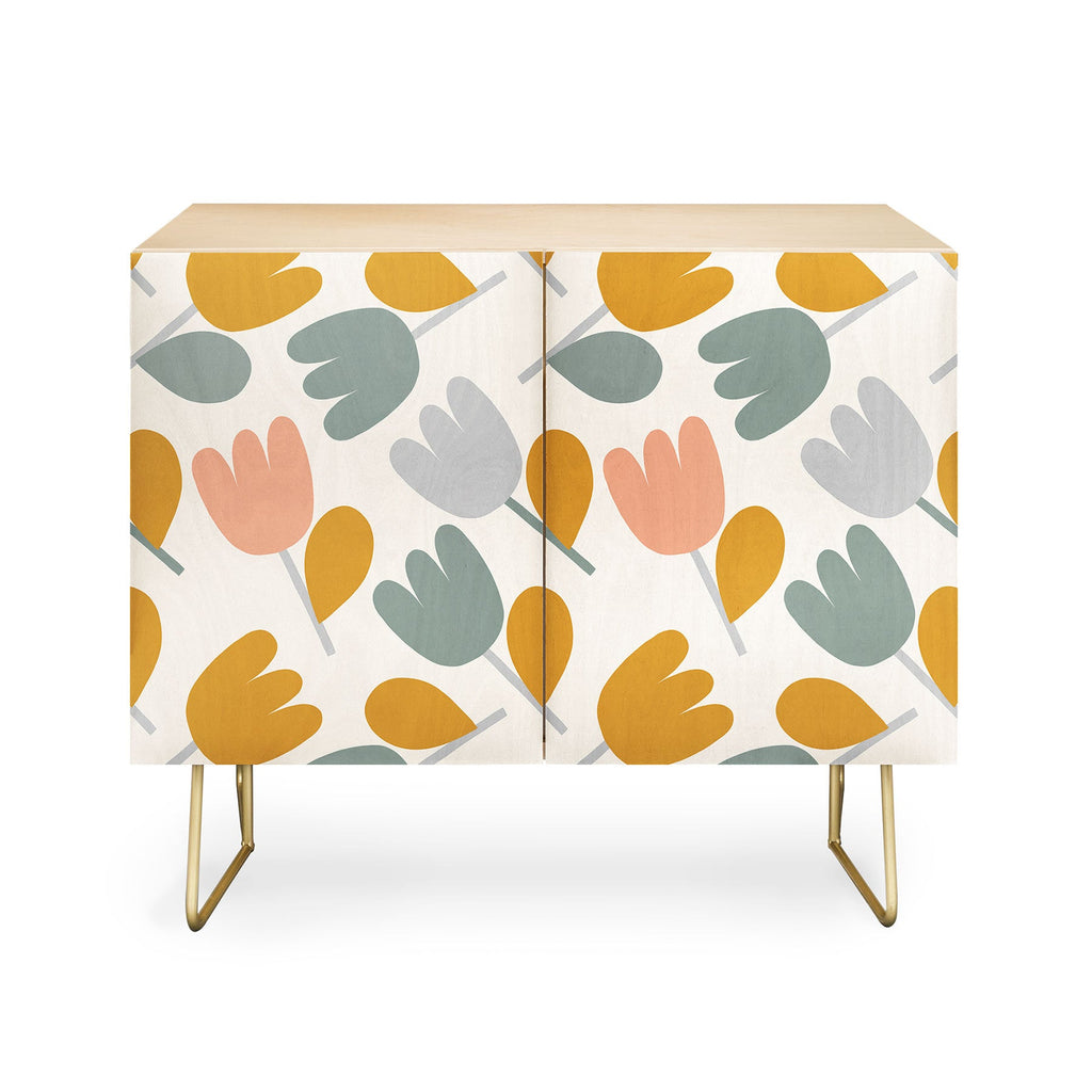 Menina Lisboa Pastel Spring Tulips Credenza