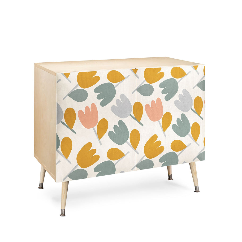 Menina Lisboa Pastel Spring Tulips Credenza