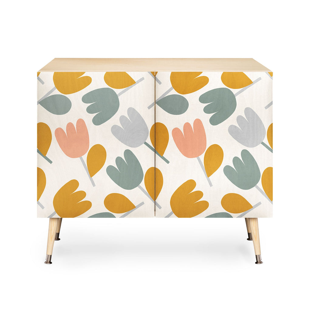 Menina Lisboa Pastel Spring Tulips Credenza