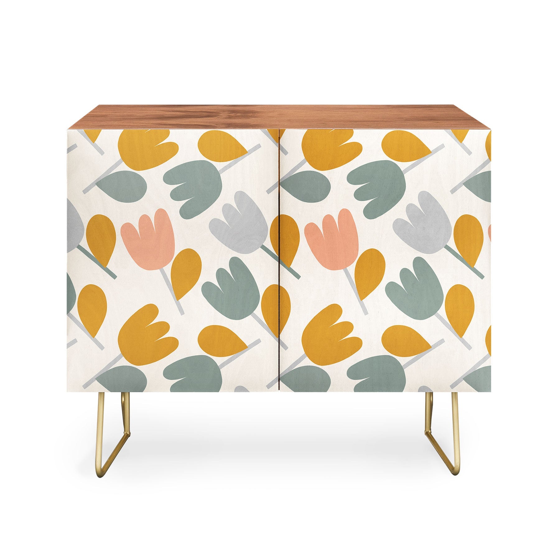 Menina Lisboa Pastel Spring Tulips Credenza