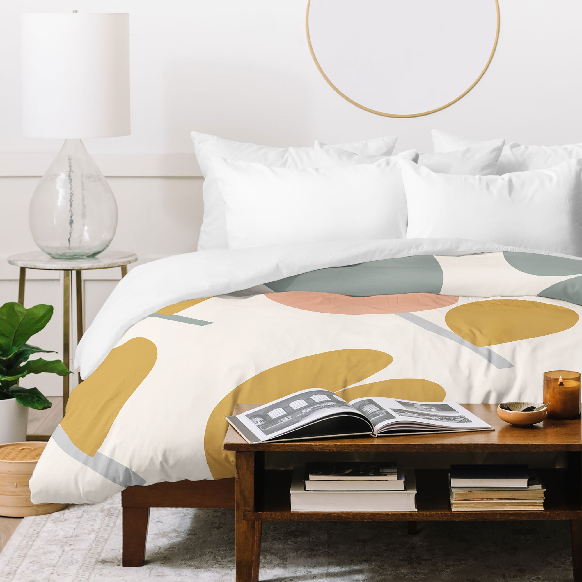 Menina Lisboa Pastel Spring Tulips Duvet Cover