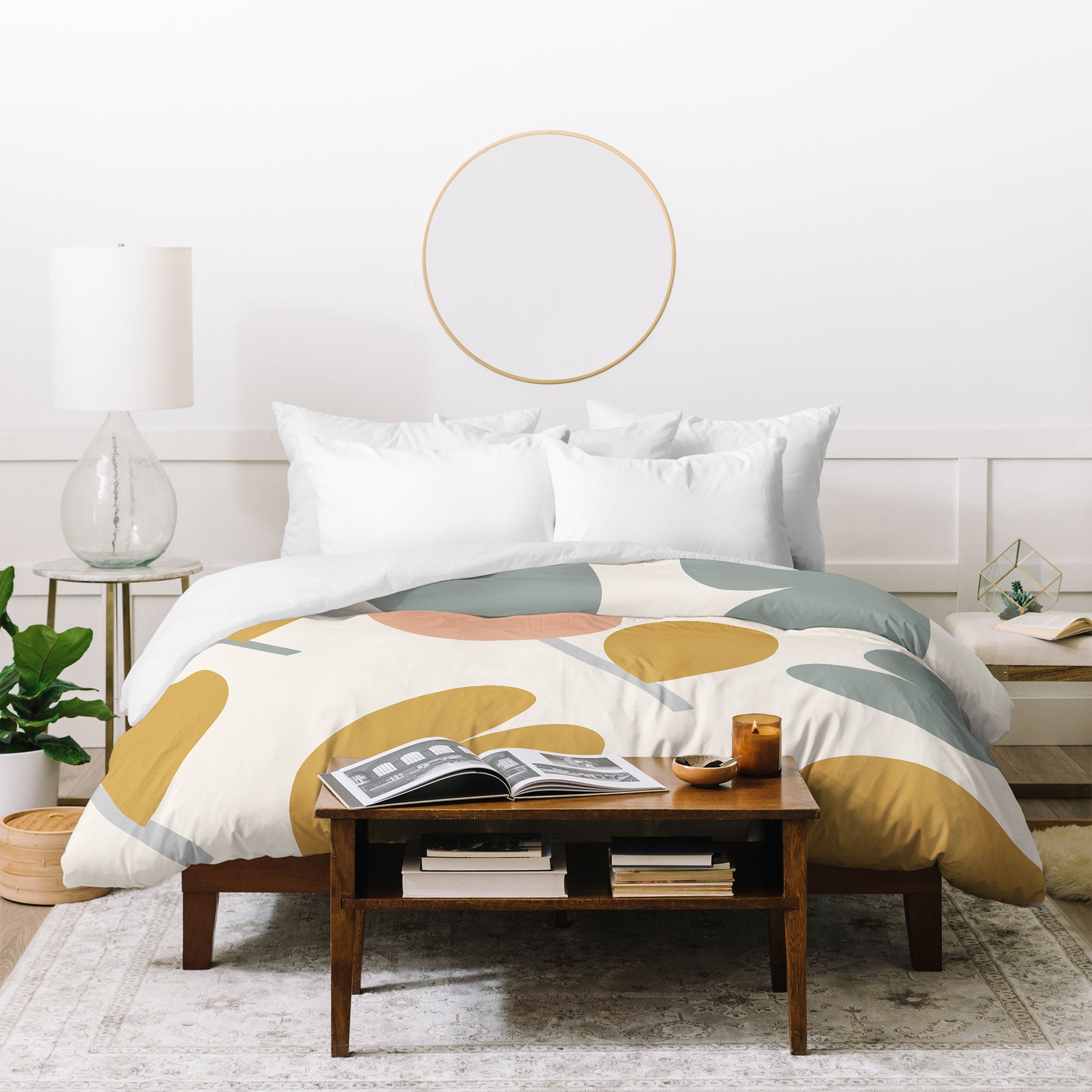 Menina Lisboa Pastel Spring Tulips Duvet Cover