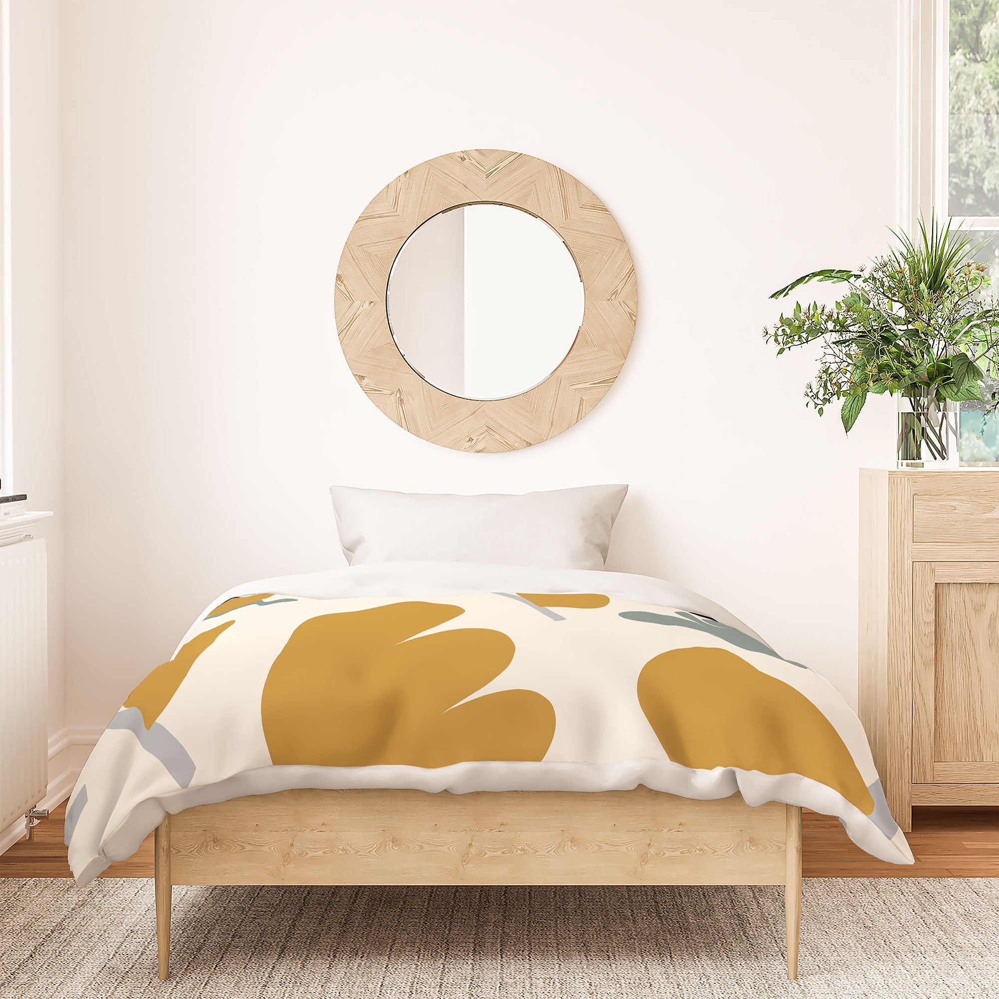 Menina Lisboa Pastel Spring Tulips Duvet Cover