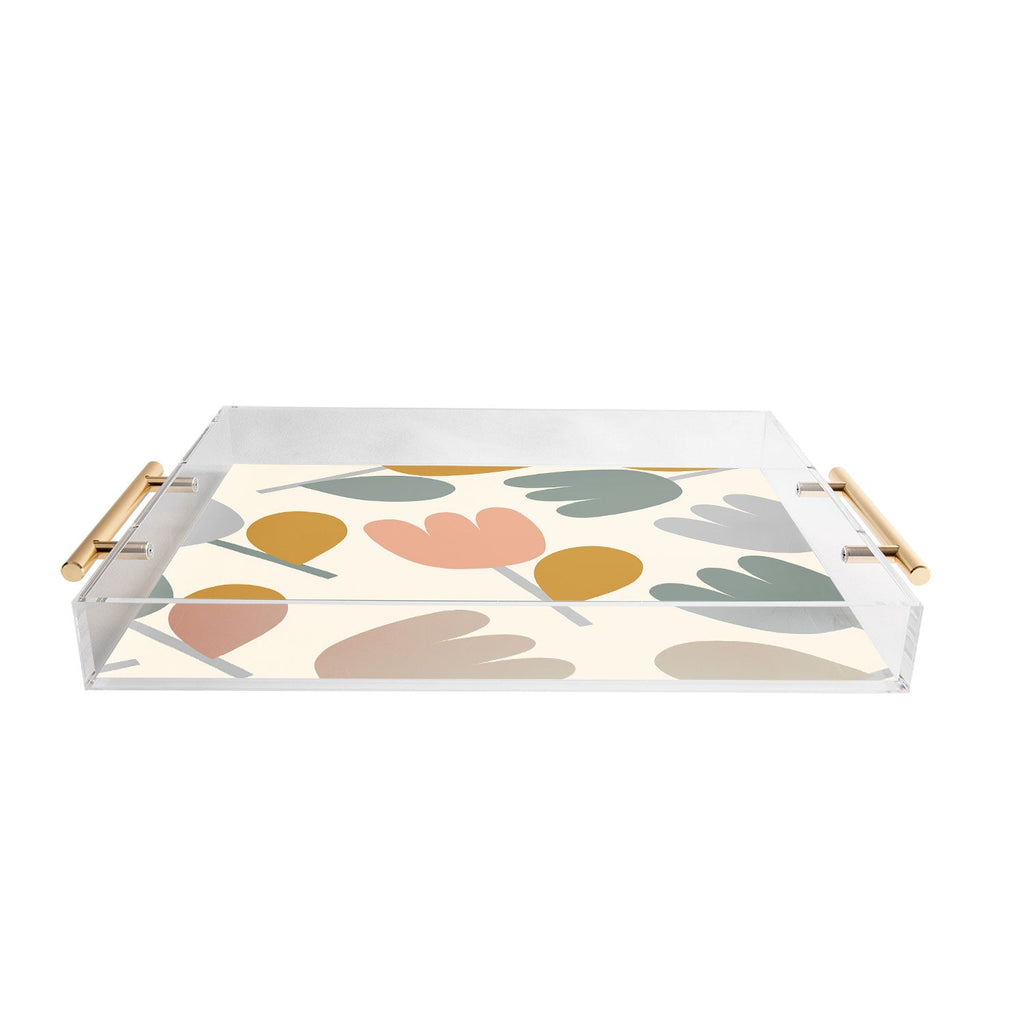 Menina Lisboa Pastel Spring Tulips Acrylic Tray