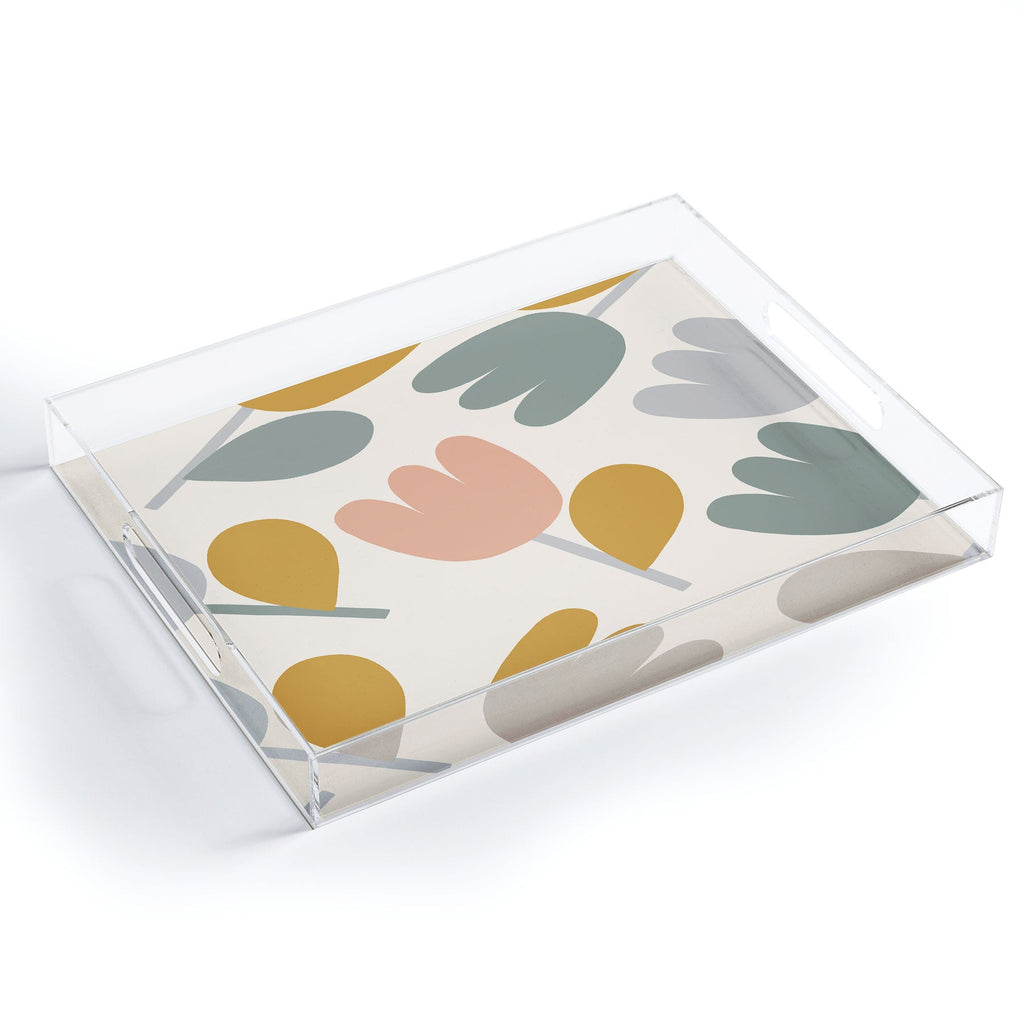 Menina Lisboa Pastel Spring Tulips Acrylic Tray