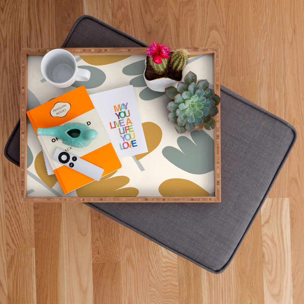 Menina Lisboa Pastel Spring Tulips Rectangular Tray