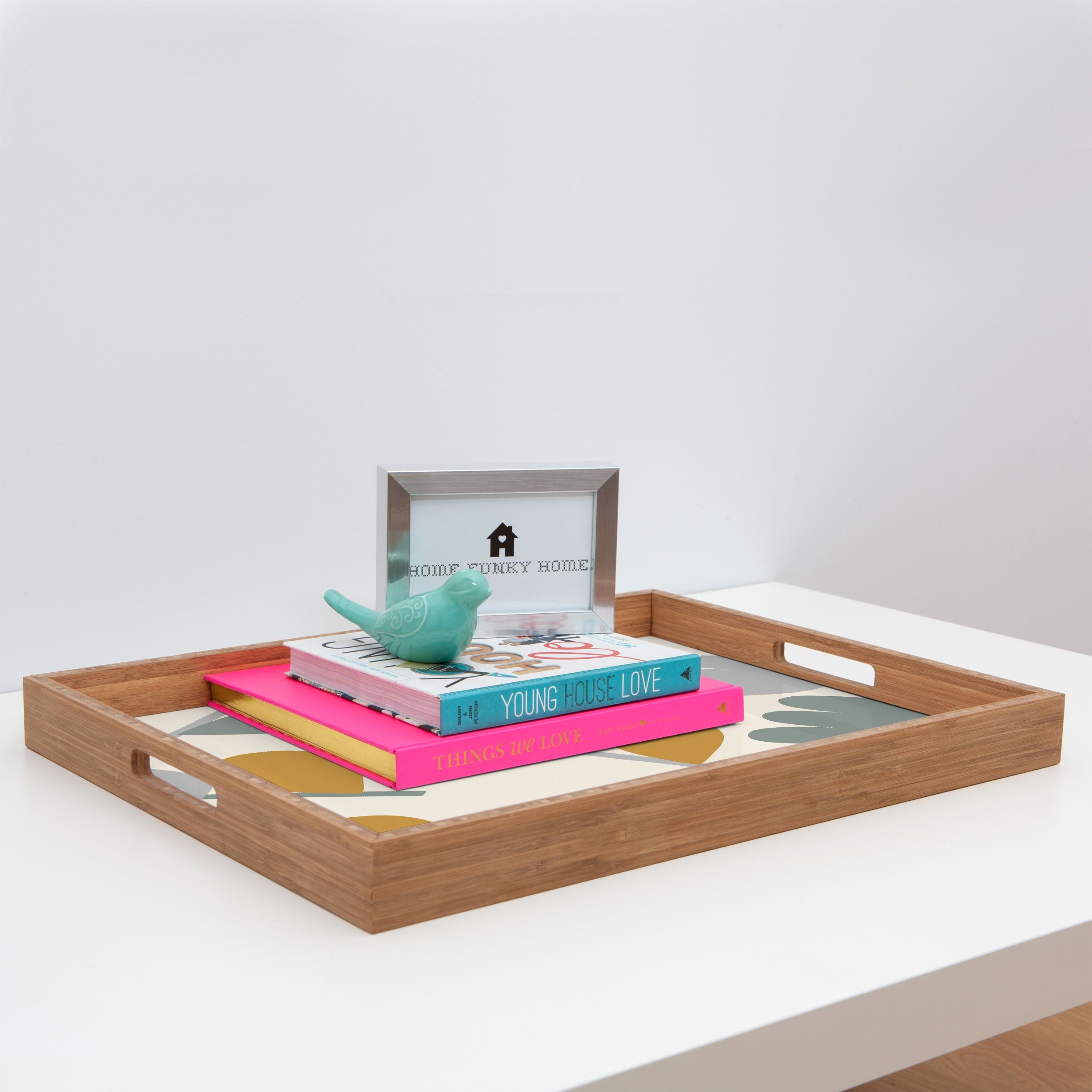 Menina Lisboa Pastel Spring Tulips Rectangular Tray