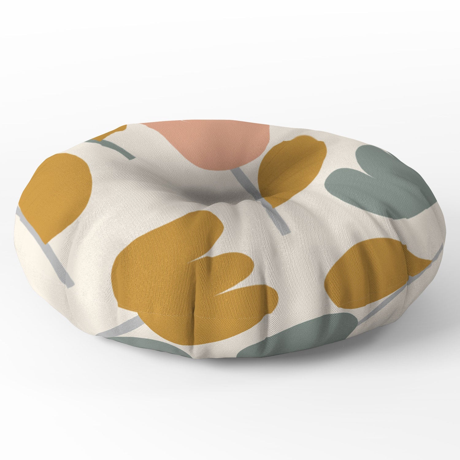 Menina Lisboa Pastel Spring Tulips Floor Pillow Round
