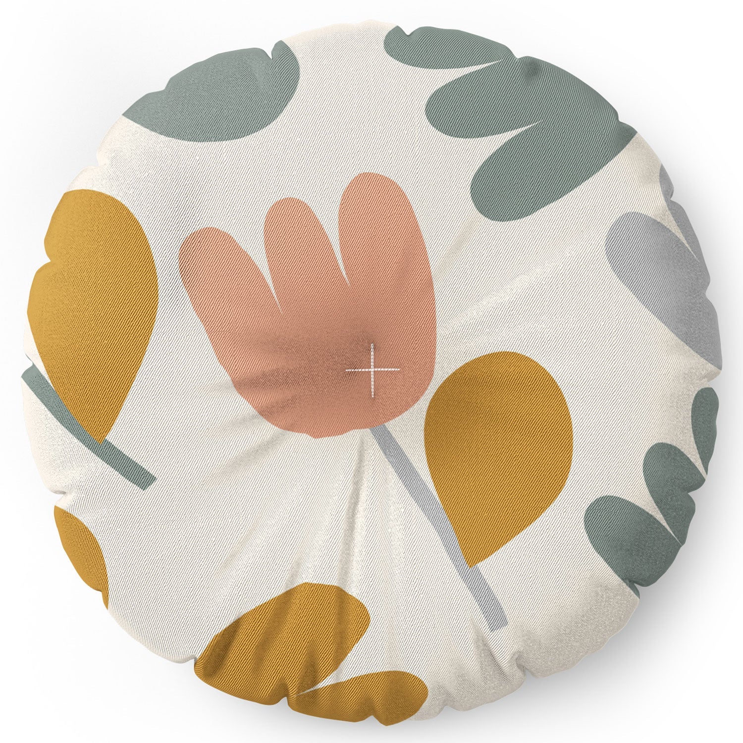 Menina Lisboa Pastel Spring Tulips Floor Pillow Round
