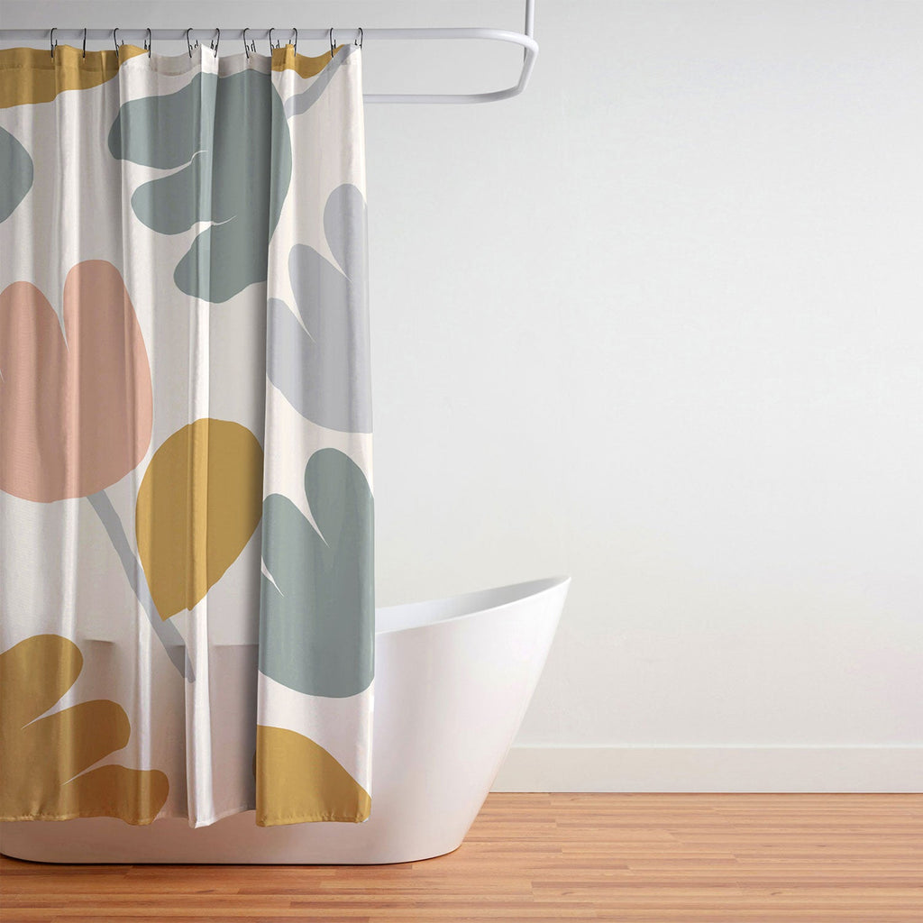 Menina Lisboa Pastel Spring Tulips Shower Curtain