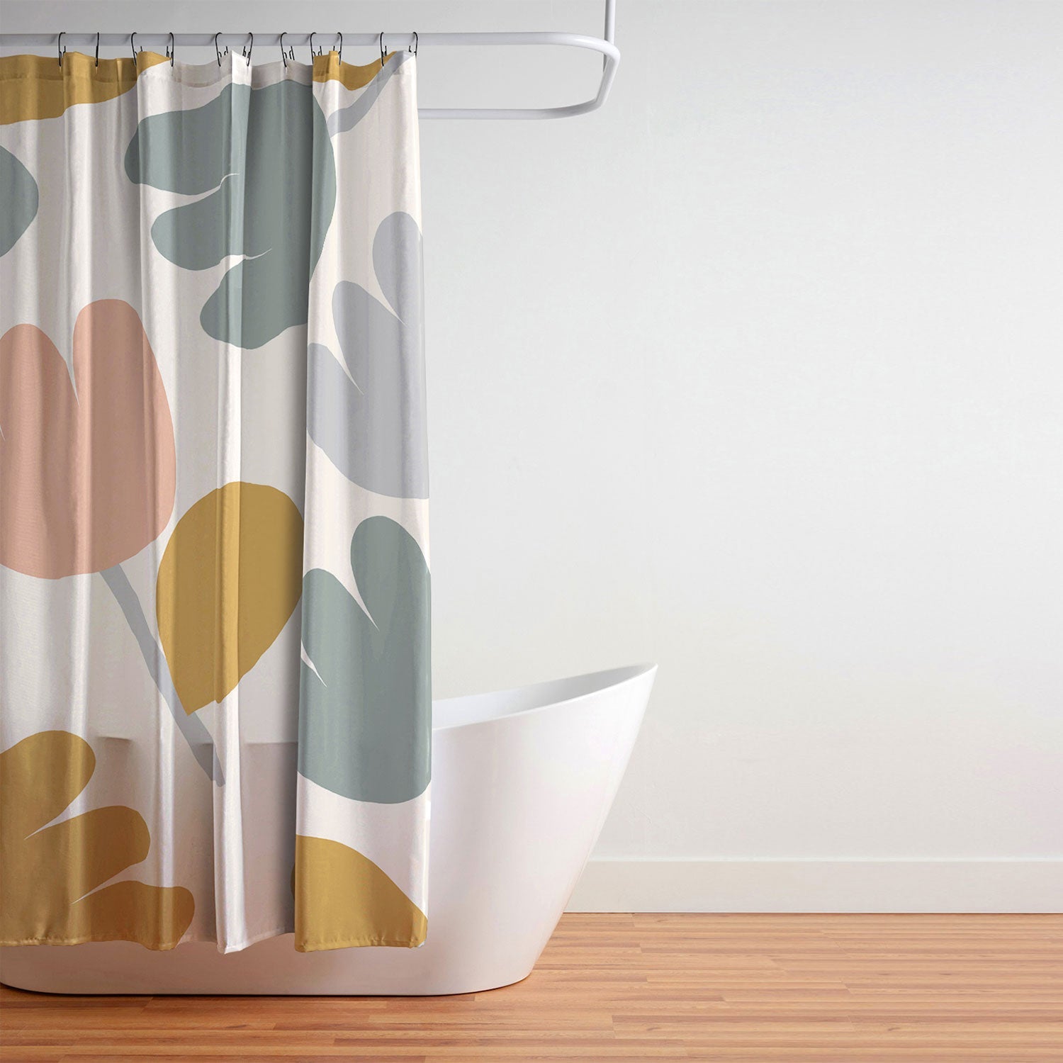 Menina Lisboa Pastel Spring Tulips Shower Curtain
