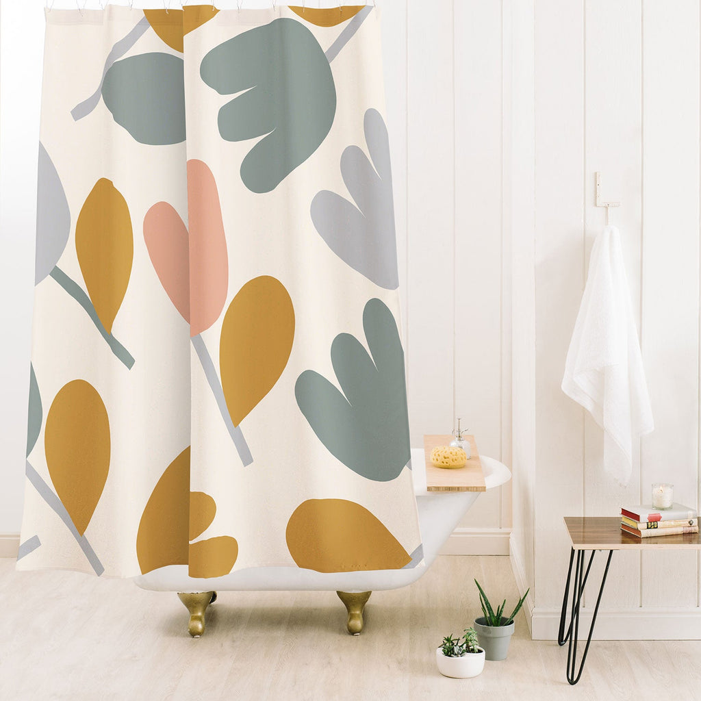 Menina Lisboa Pastel Spring Tulips Shower Curtain