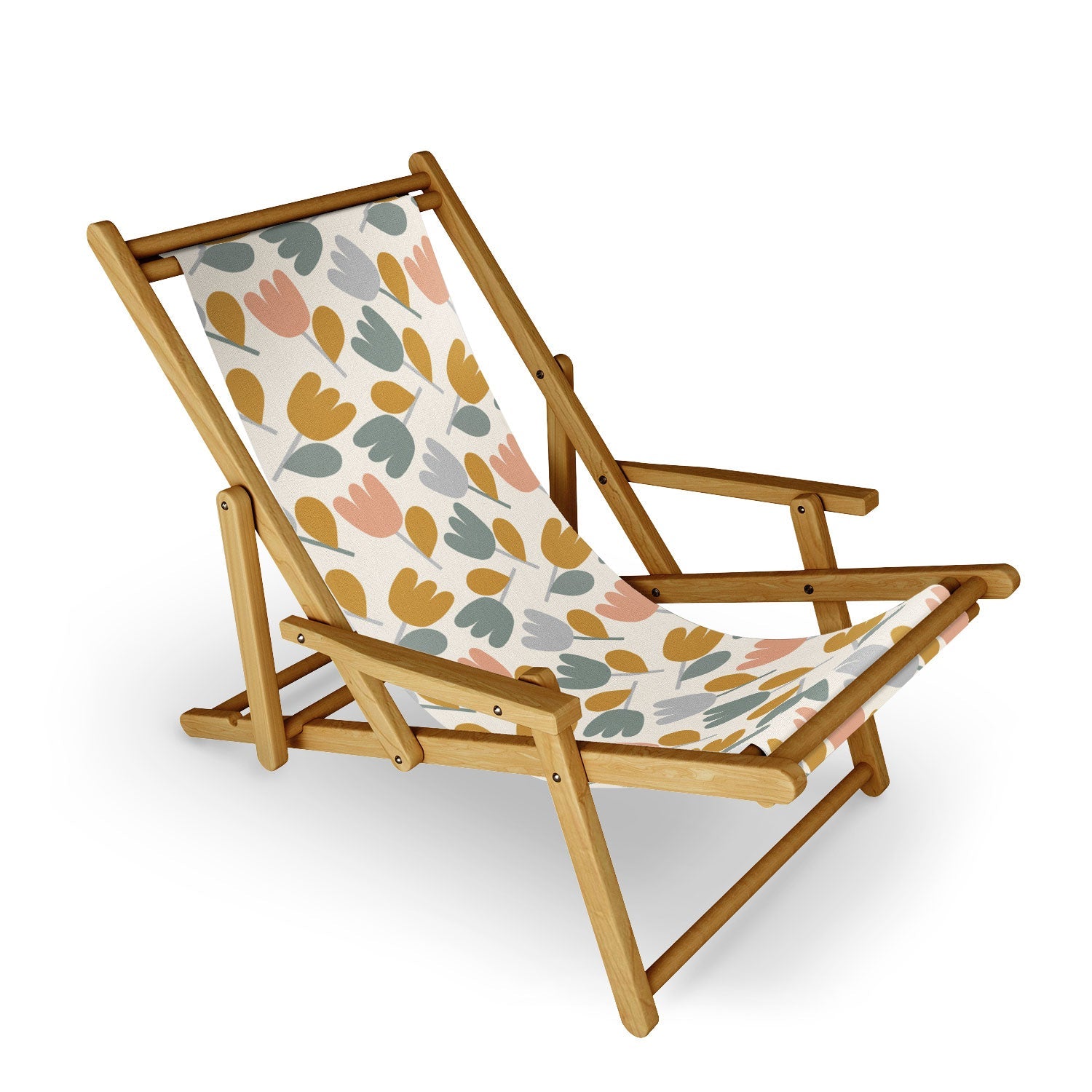 Menina Lisboa Pastel Spring Tulips Sling Chair