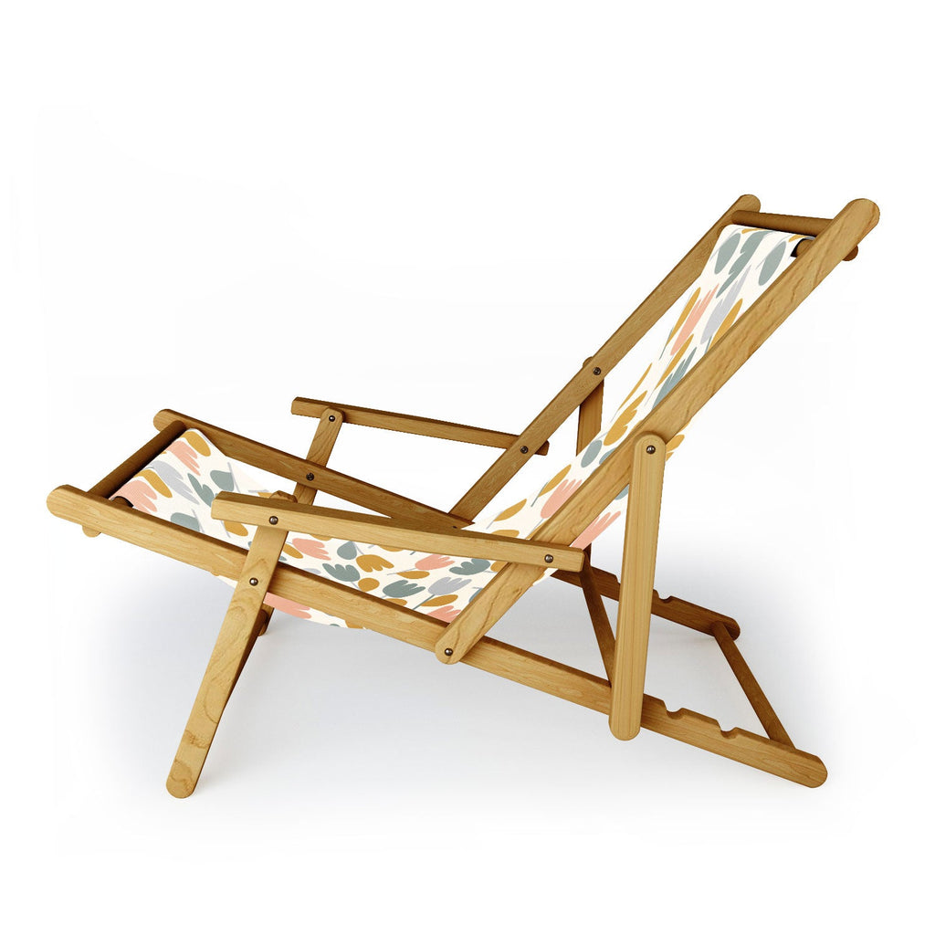 Menina Lisboa Pastel Spring Tulips Sling Chair