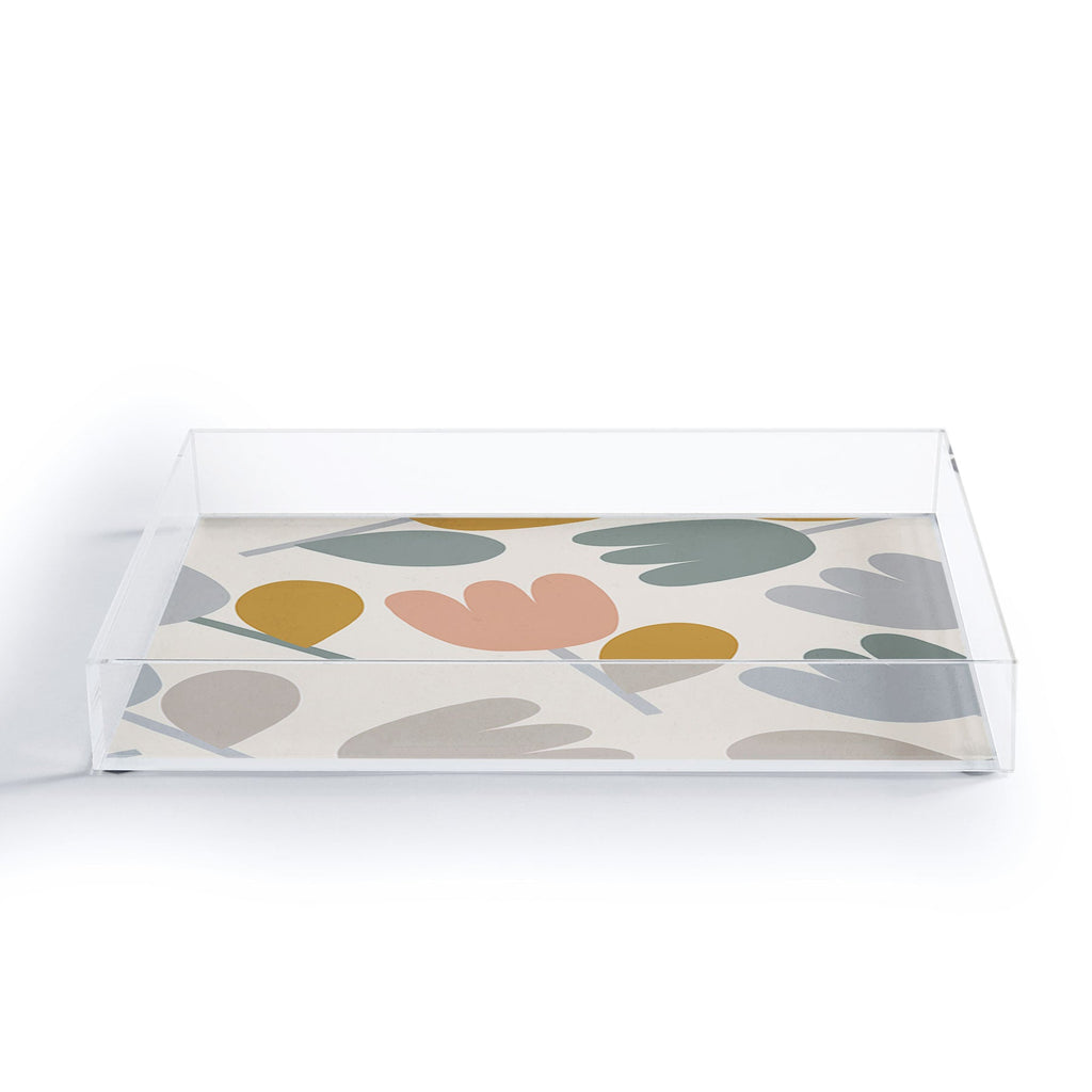 Menina Lisboa Pastel Spring Tulips Acrylic Tray