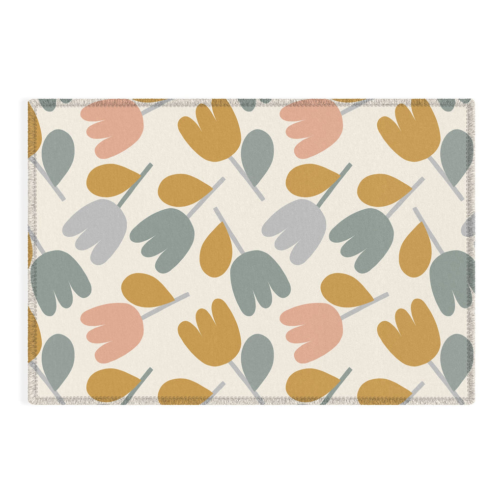 Menina Lisboa Pastel Spring Tulips Outdoor Rug