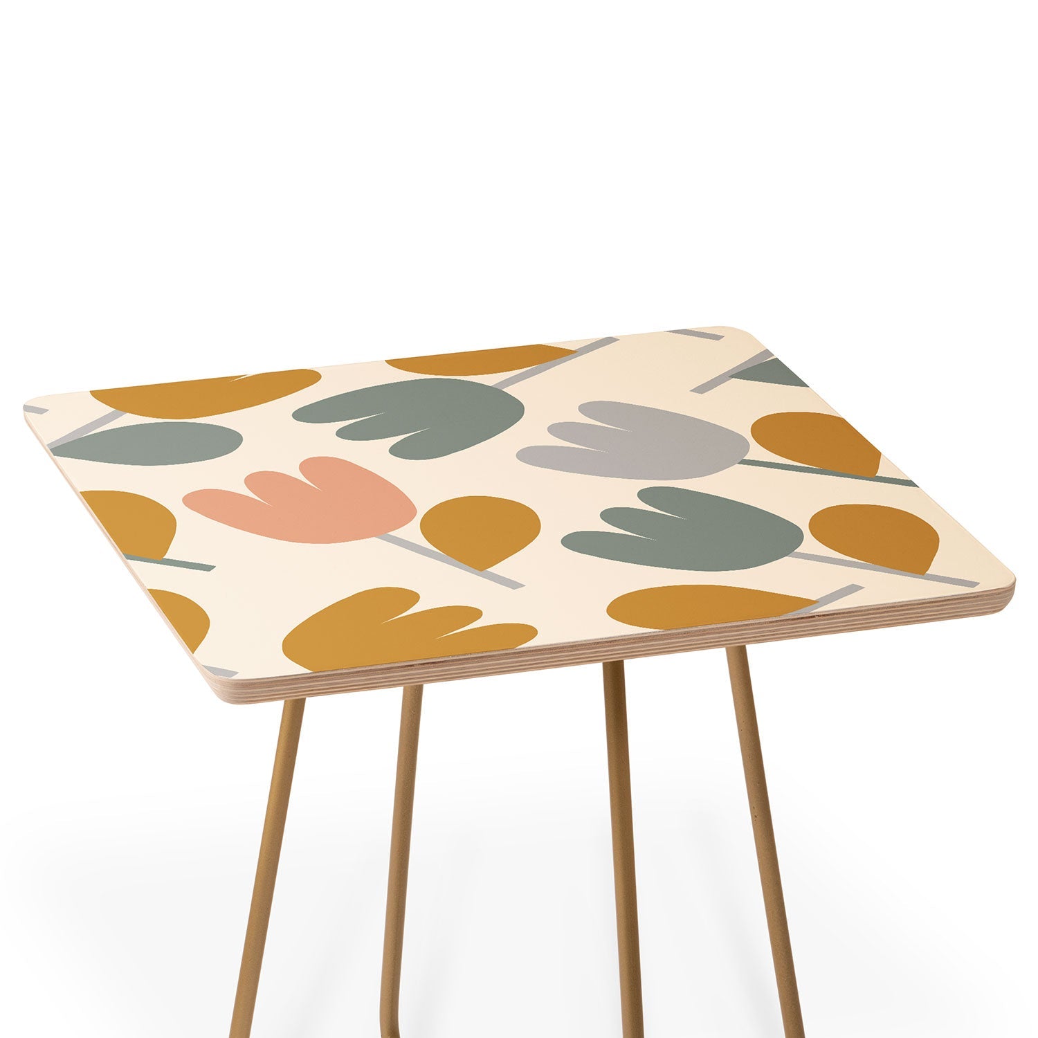 Menina Lisboa Pastel Spring Tulips Side Table