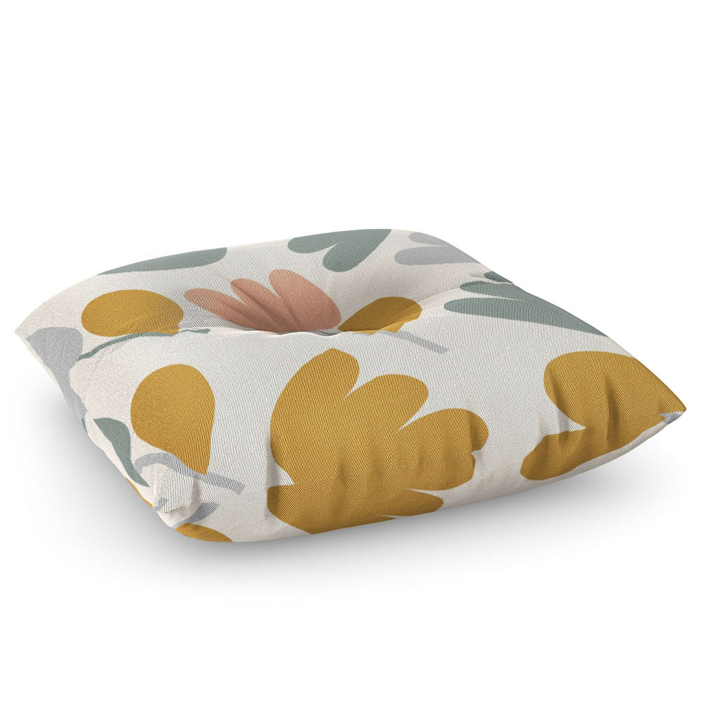 Menina Lisboa Pastel Spring Tulips Floor Pillow Square