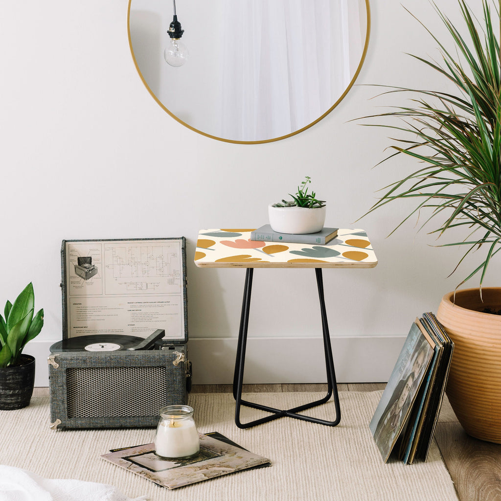Menina Lisboa Pastel Spring Tulips Side Table