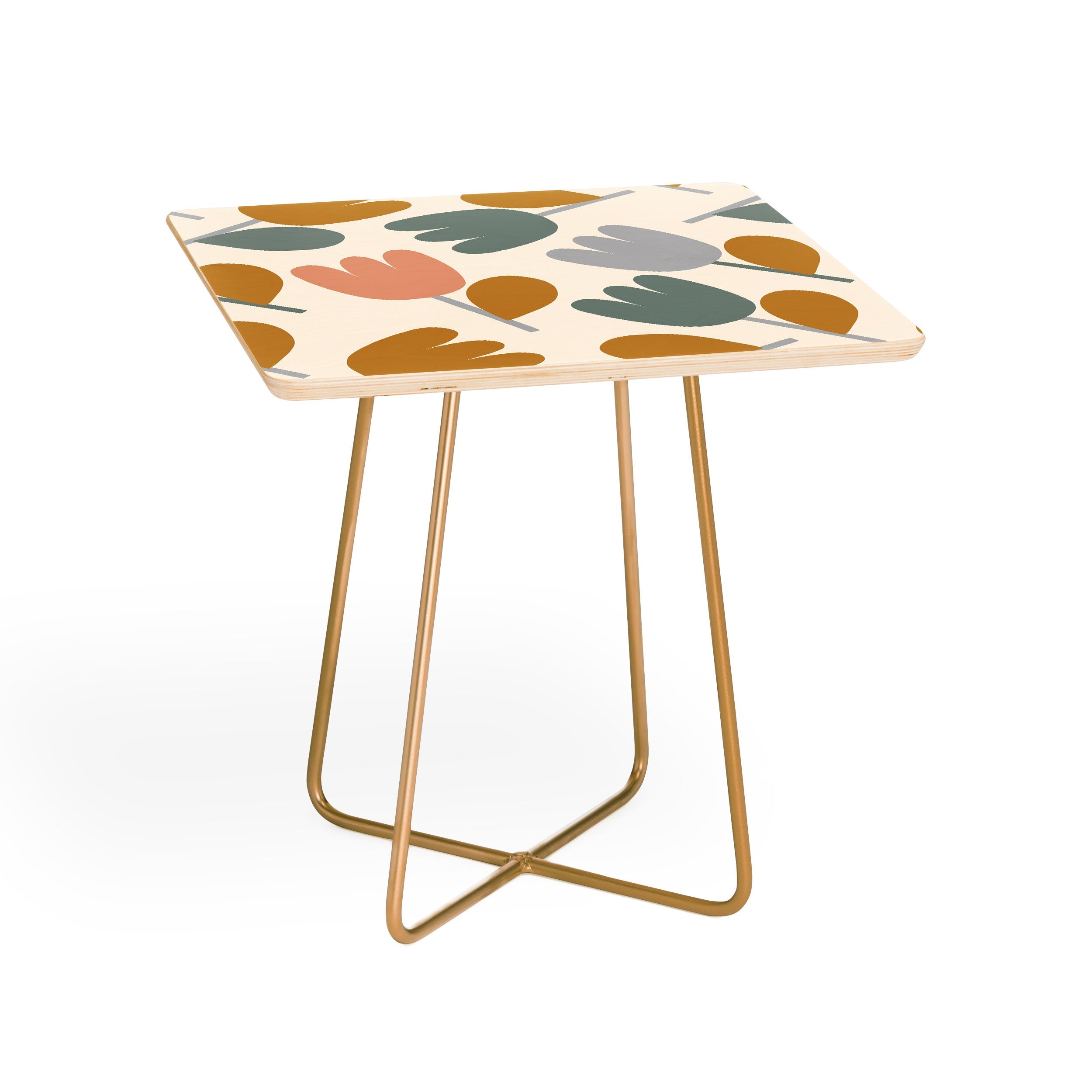 Menina Lisboa Pastel Spring Tulips Side Table