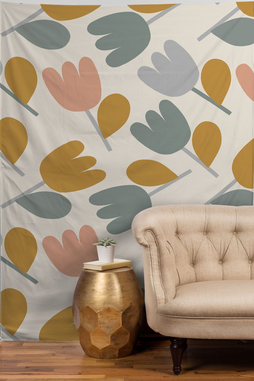 Menina Lisboa Pastel Spring Tulips Tapestry