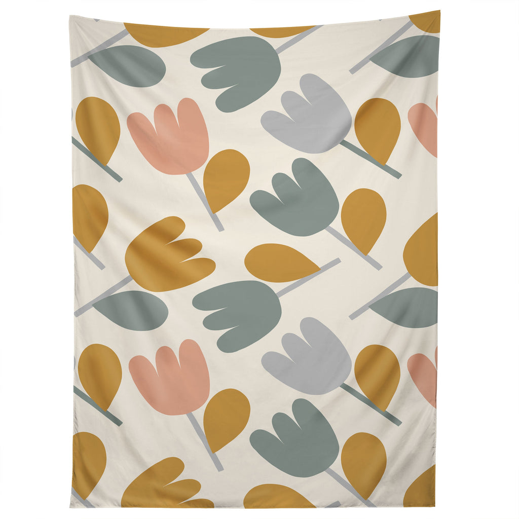 Menina Lisboa Pastel Spring Tulips Tapestry