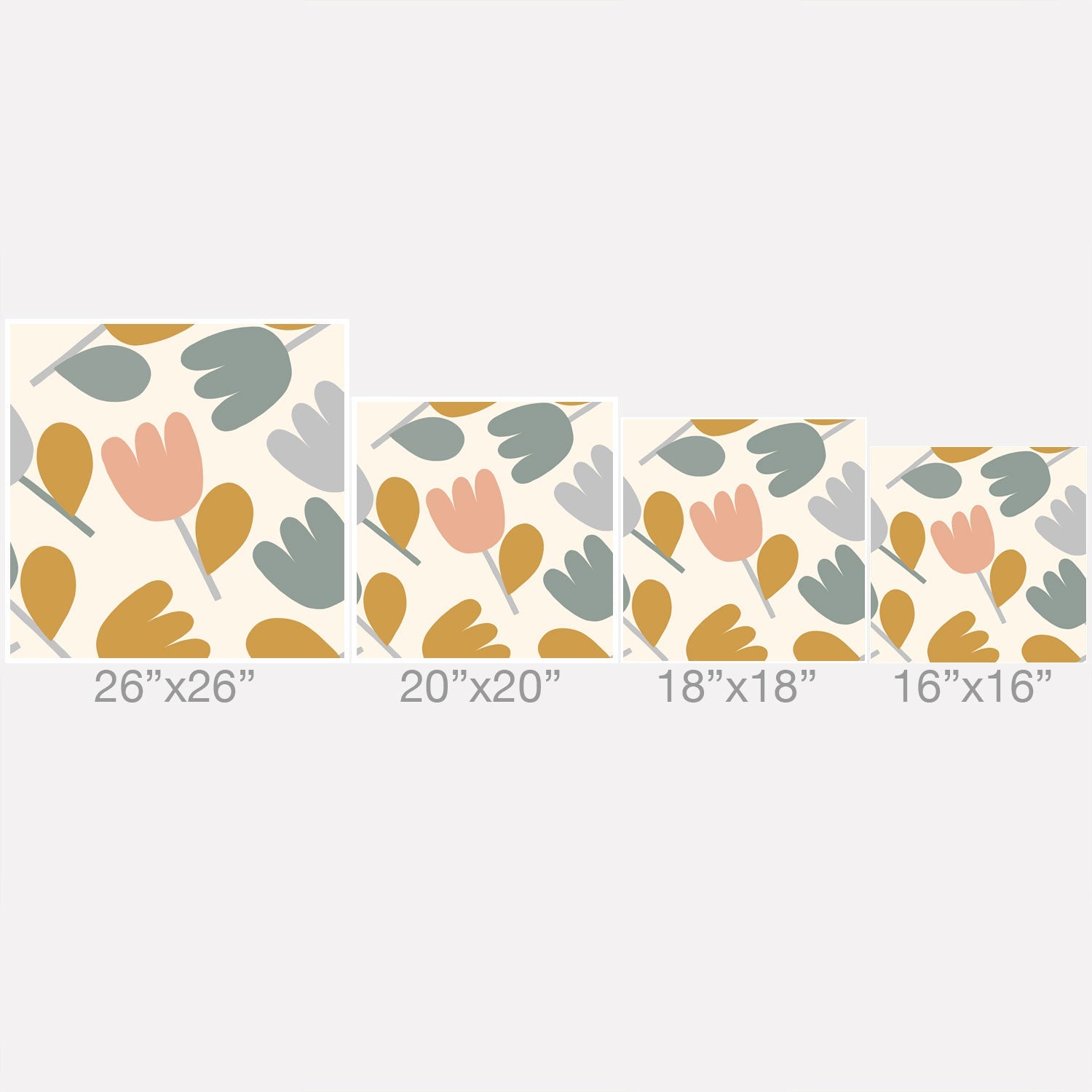 Menina Lisboa Pastel Spring Tulips Outdoor Throw Pillow
