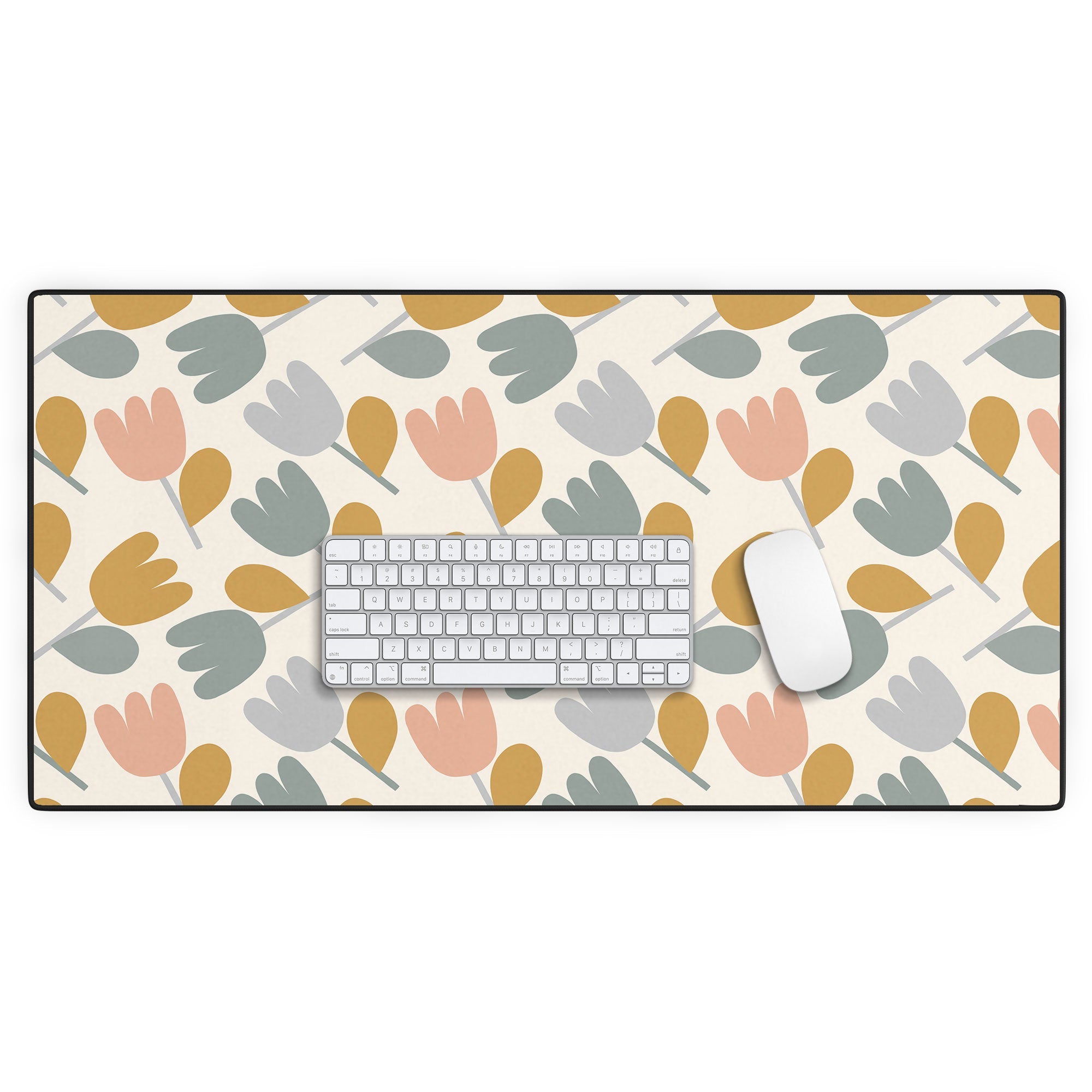 Menina Lisboa Pastel Spring Tulips Desk Mat