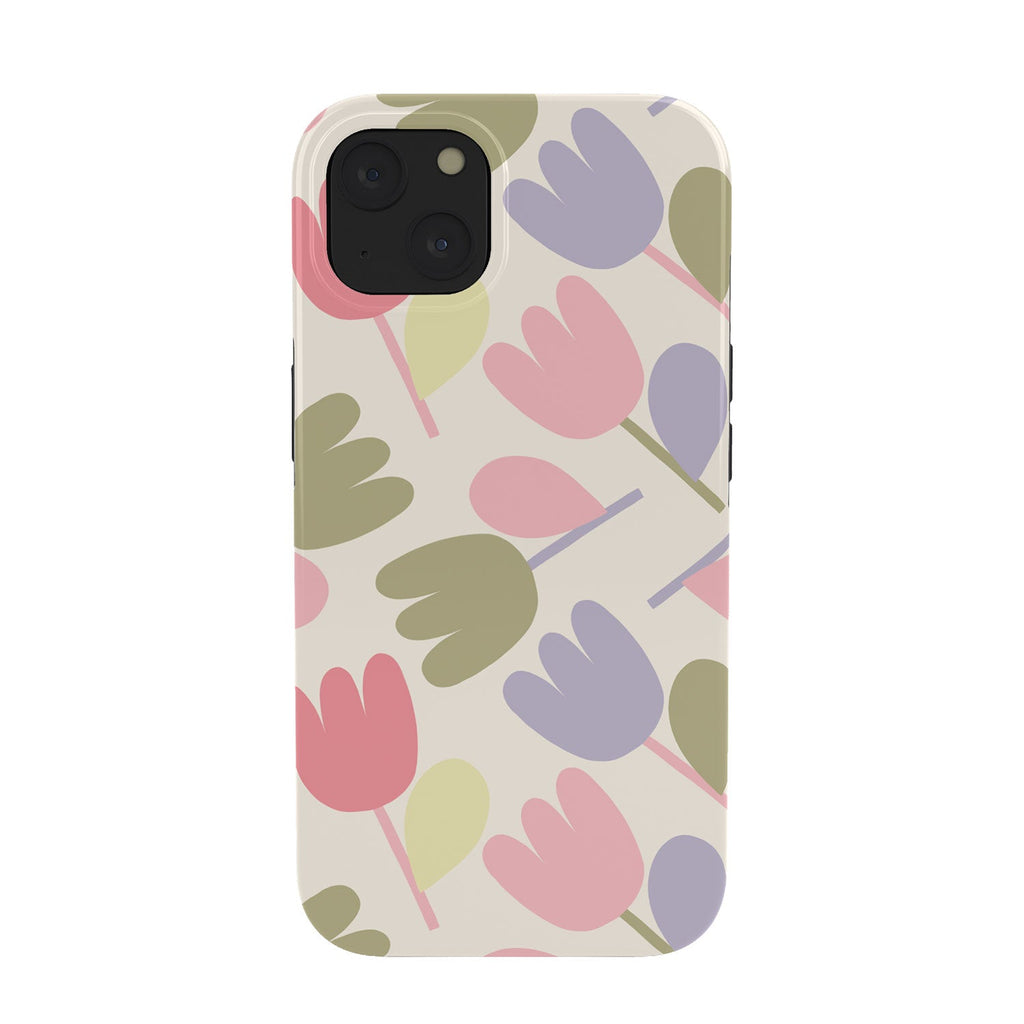 Menina Lisboa Pastel Spring Tulips Phone Case