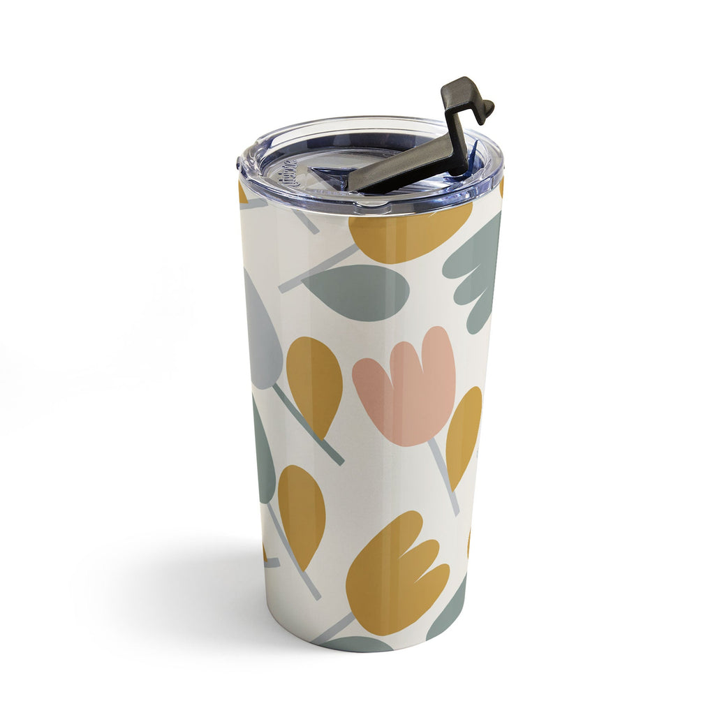 Menina Lisboa Pastel Spring Tulips Travel Mug