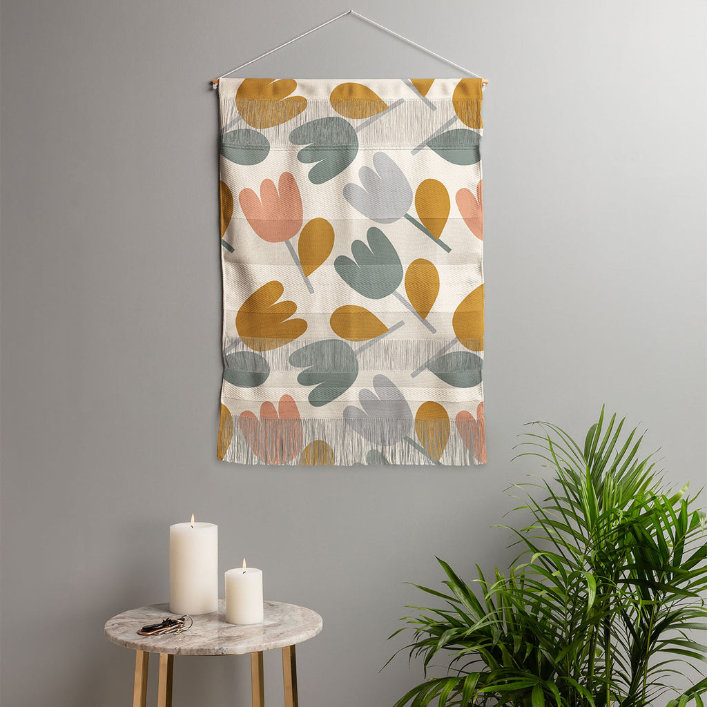 Menina Lisboa Pastel Spring Tulips Wall Hanging Portrait