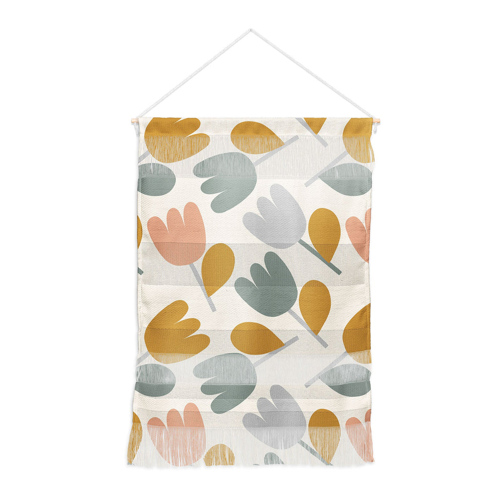 Menina Lisboa Pastel Spring Tulips Wall Hanging Portrait