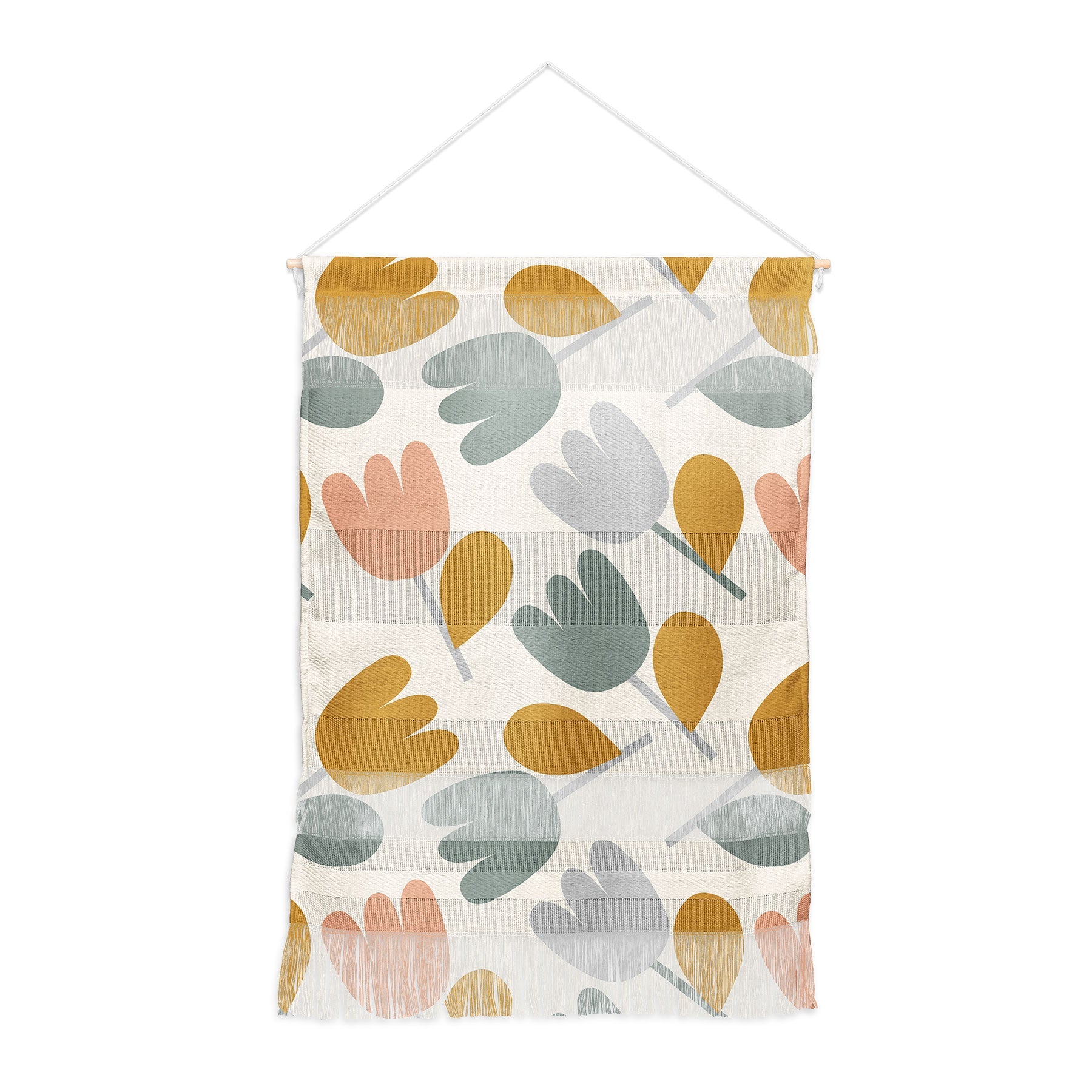 Menina Lisboa Pastel Spring Tulips Wall Hanging Portrait