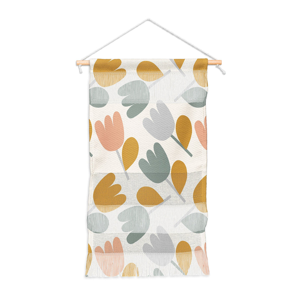 Menina Lisboa Pastel Spring Tulips Wall Hanging Portrait