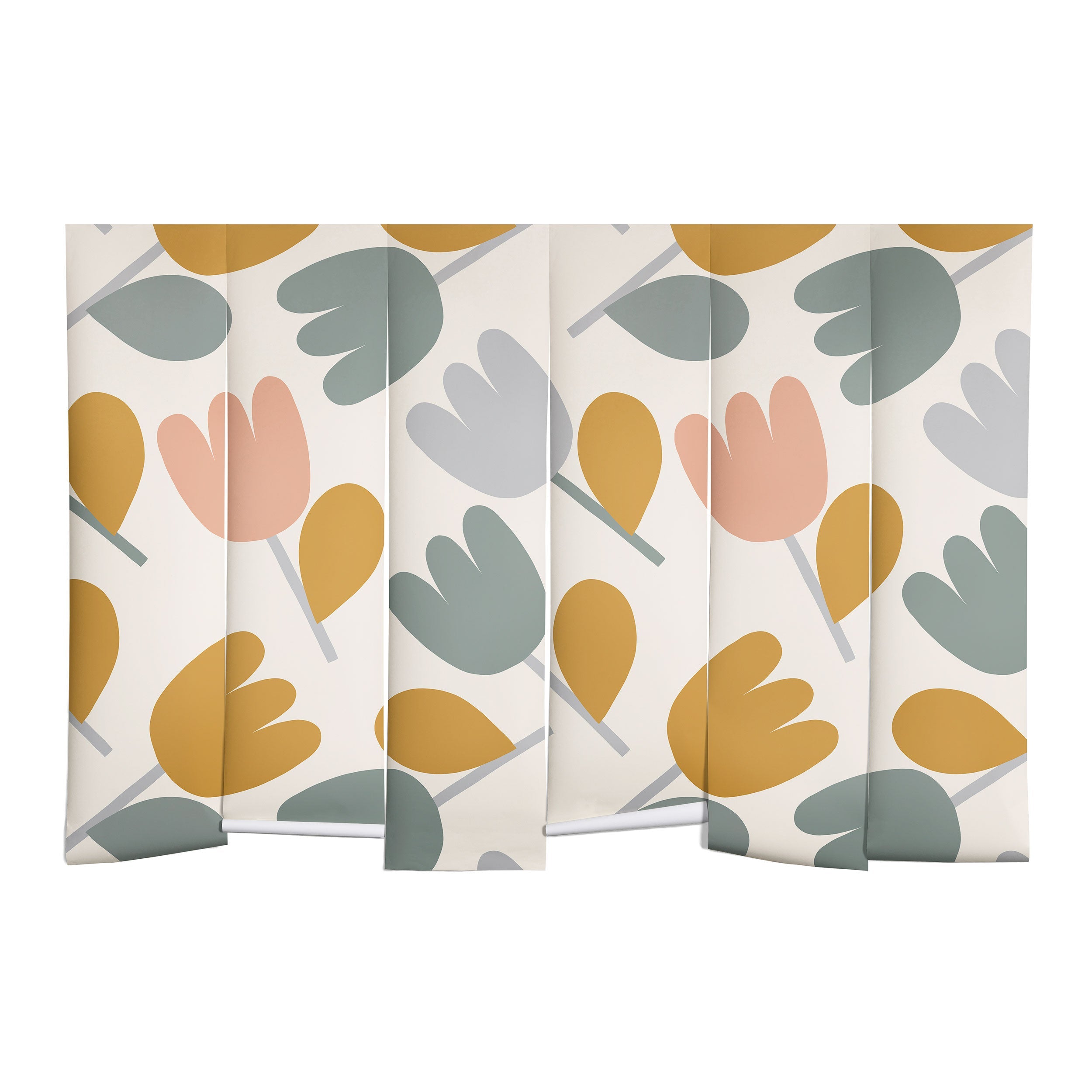Menina Lisboa Pastel Spring Tulips Wall Mural