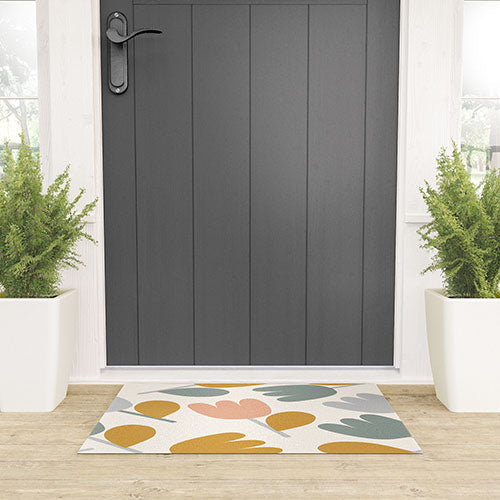 Menina Lisboa Pastel Spring Tulips Welcome Mat