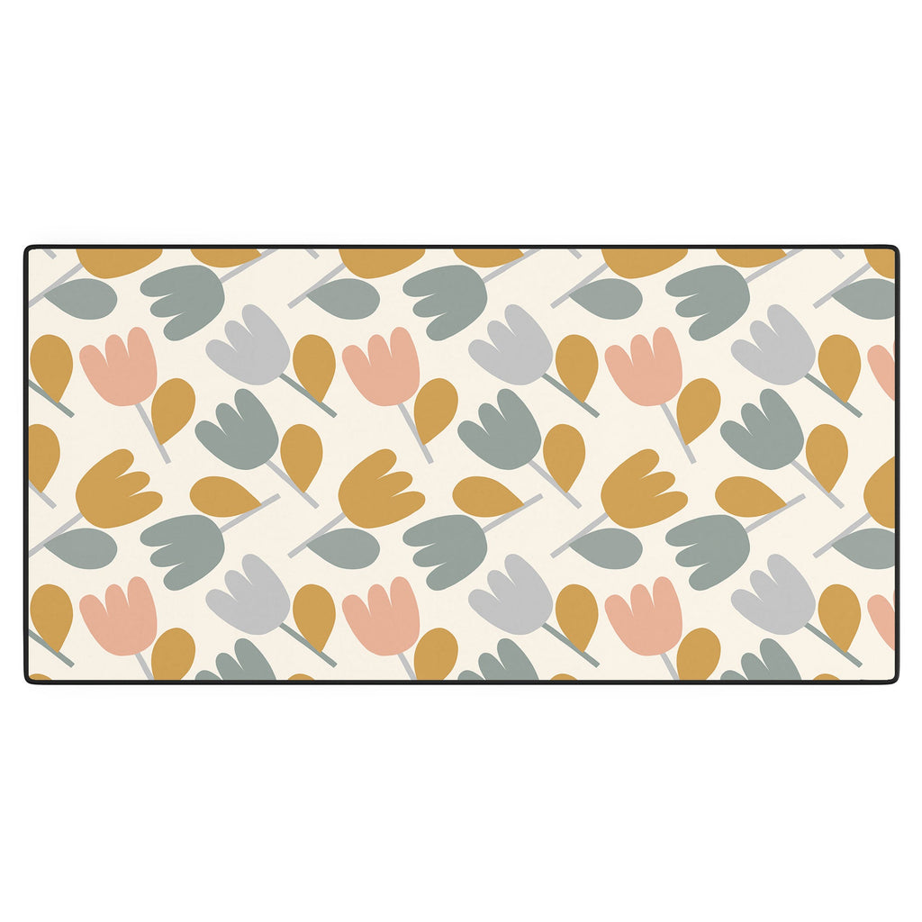 Menina Lisboa Pastel Spring Tulips Desk Mat
