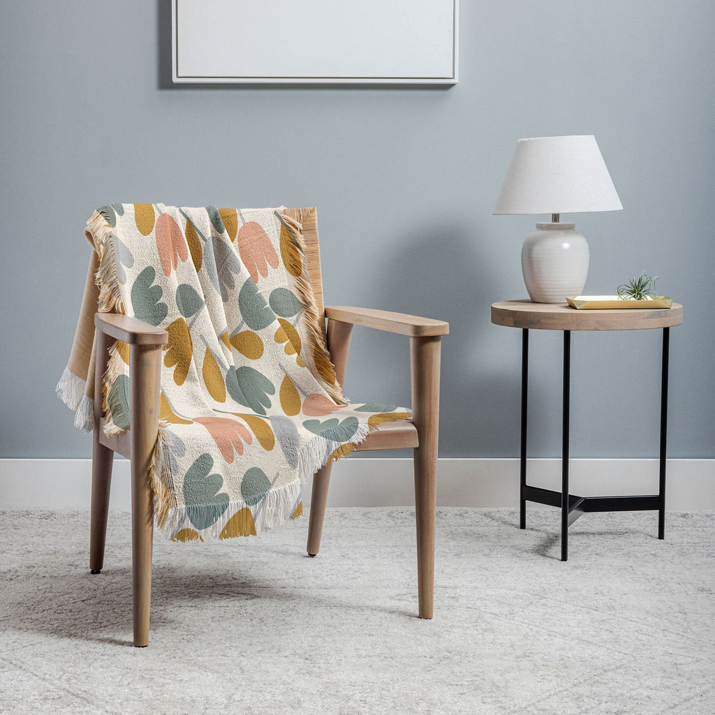 Menina Lisboa Pastel Spring Tulips Throw Blanket