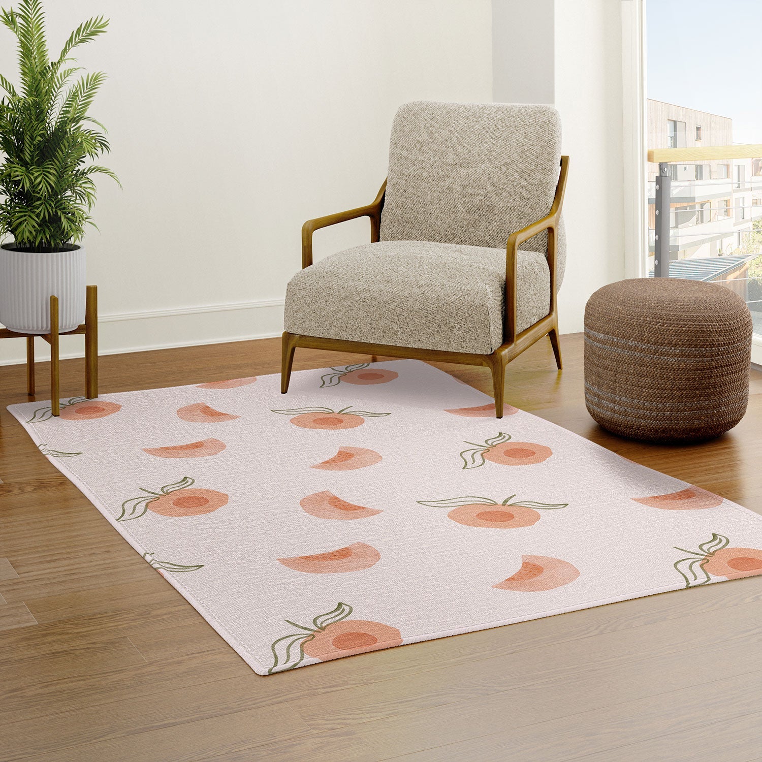 Menina Lisboa Ripe Peaches Area Rug