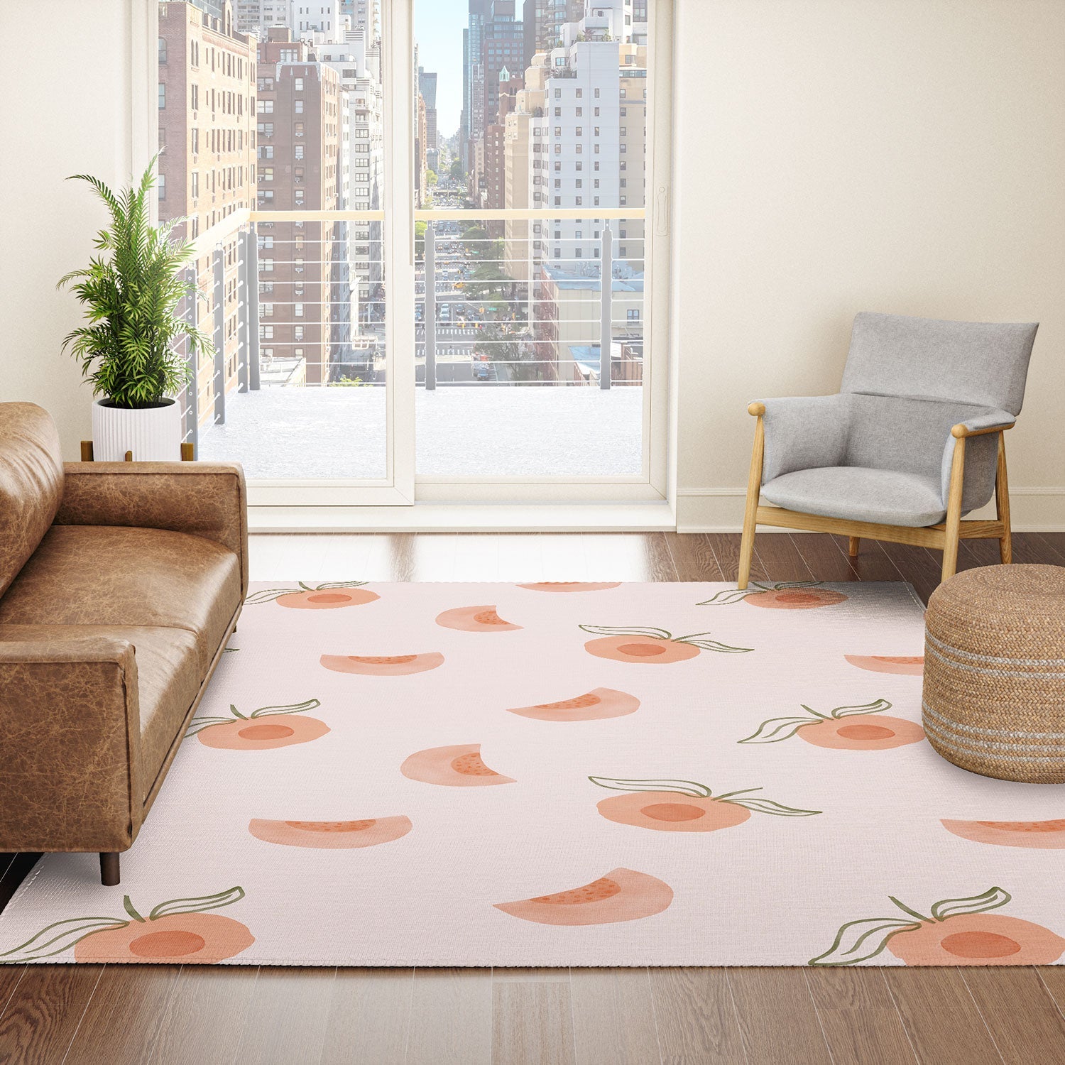 Menina Lisboa Ripe Peaches Area Rug