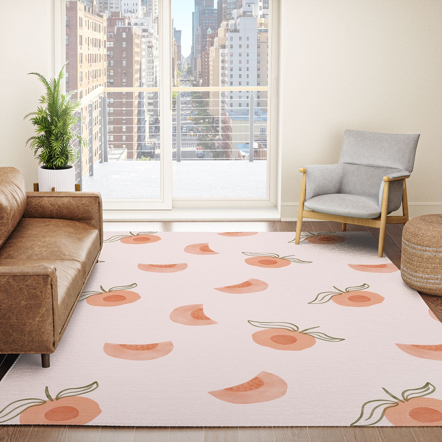 Menina Lisboa Ripe Peaches Area Rug