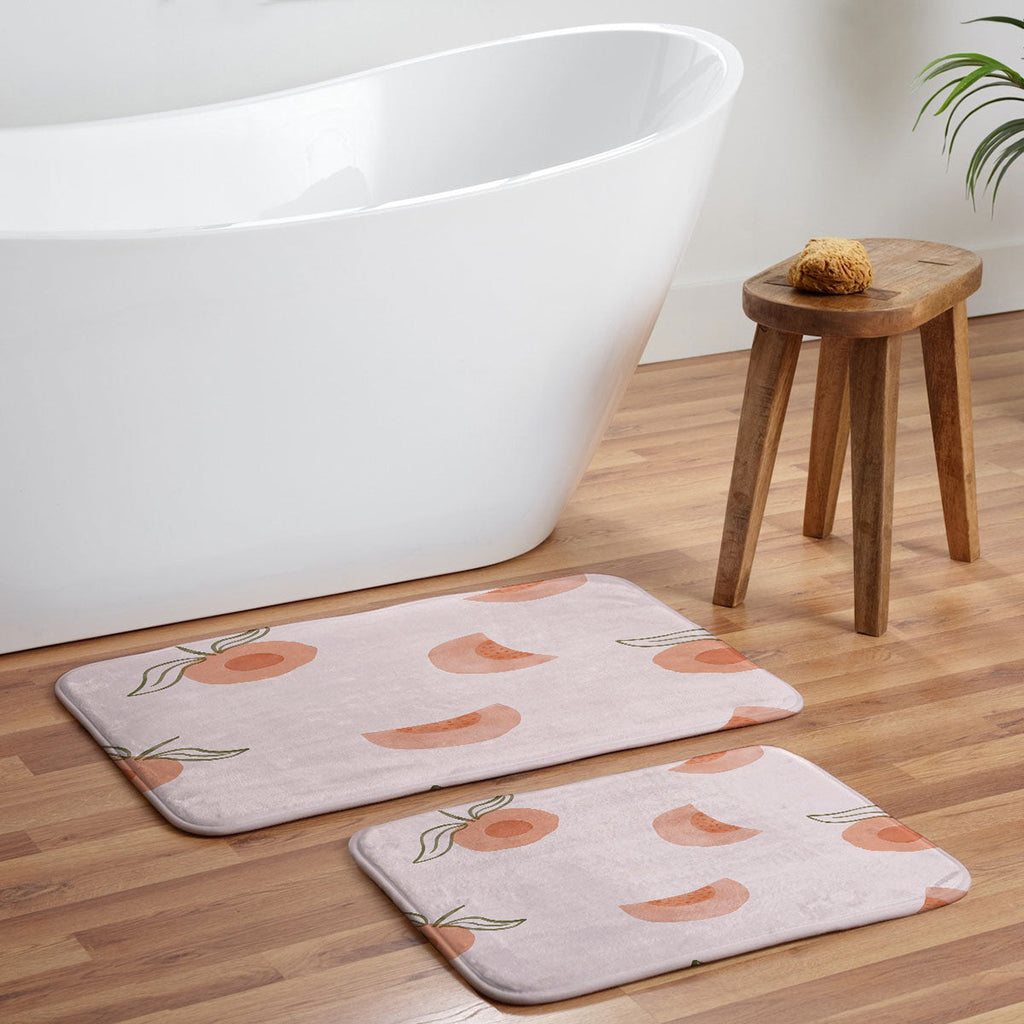Menina Lisboa Ripe Peaches Memory Foam Bath Mat